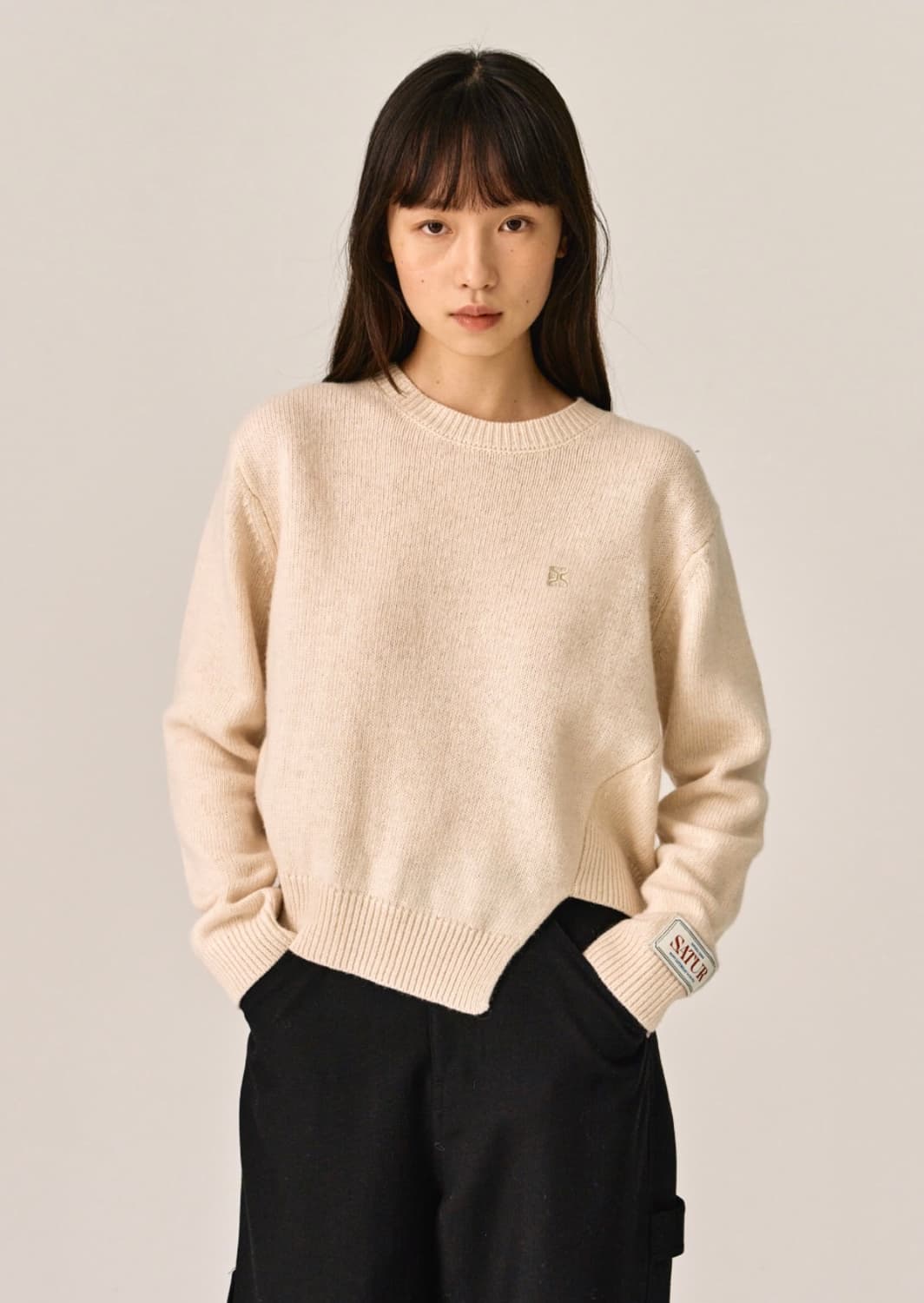 (s) 세터 언발란스 울 캐시미어 니트 상품이미지6