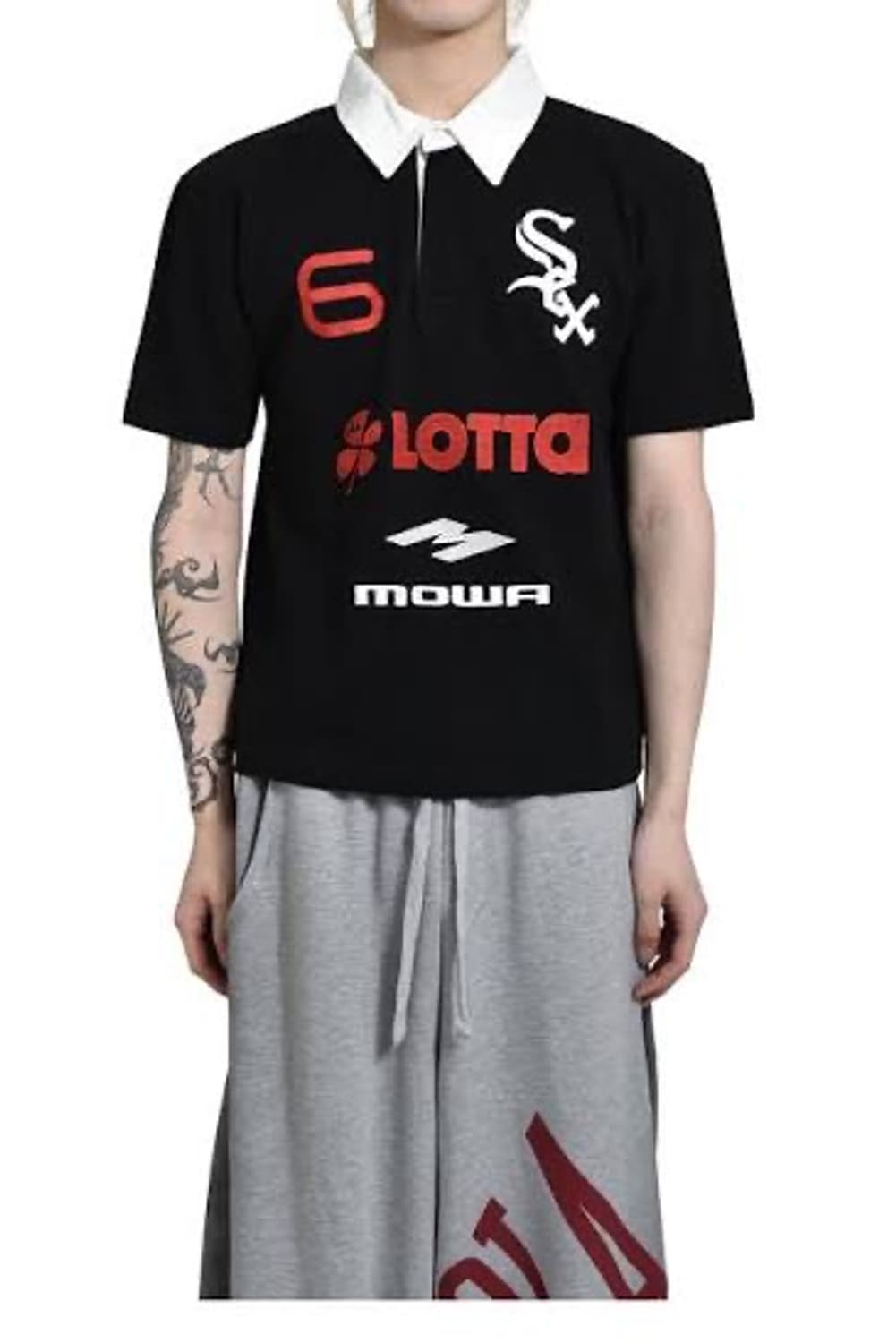 Mowalola 스웻팬츠 + 폴로티 셋업 상품이미지2