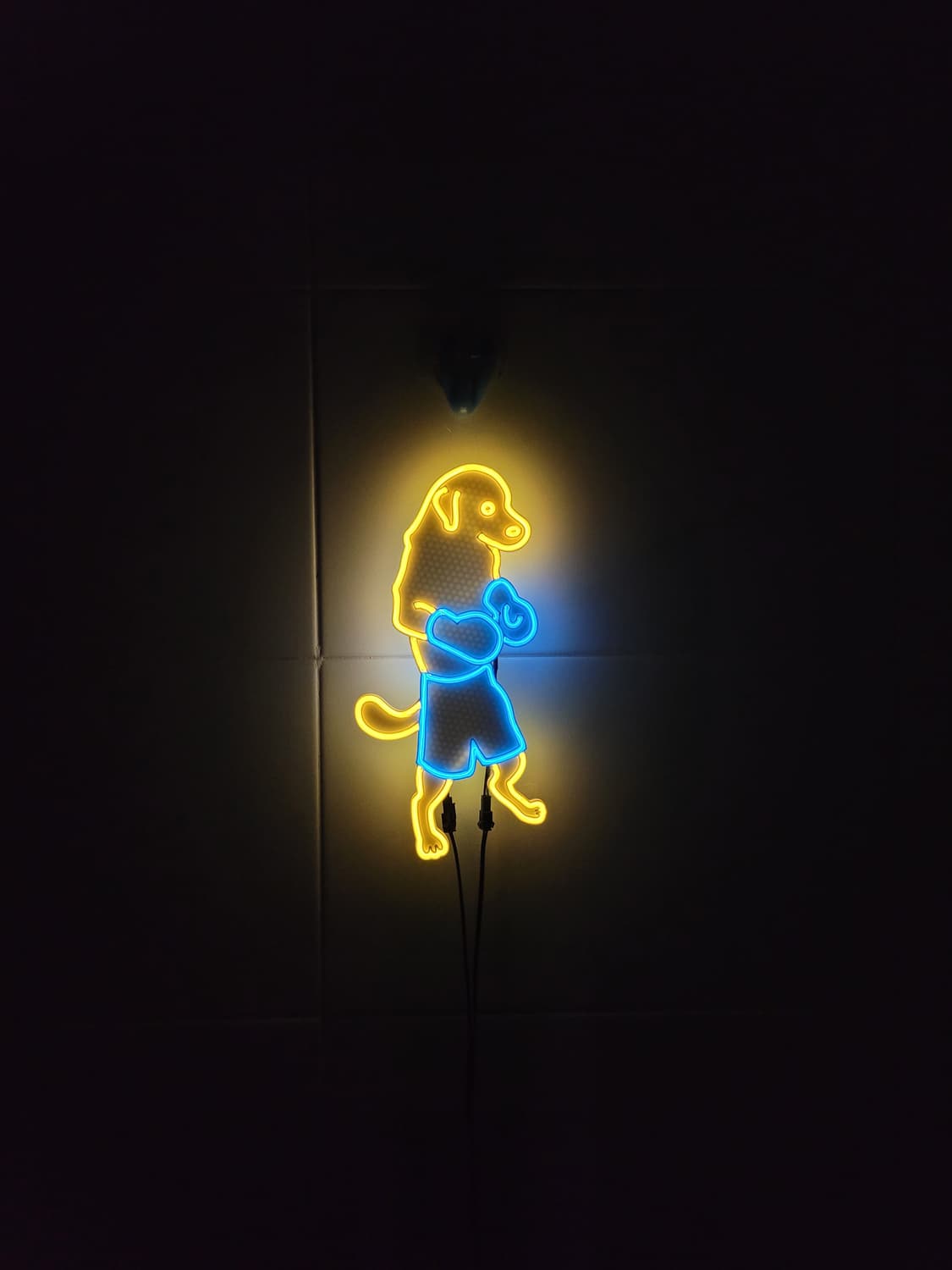 네온사인 강아지 복싱 복서 led 램프 무드등 조명 상품이미지4