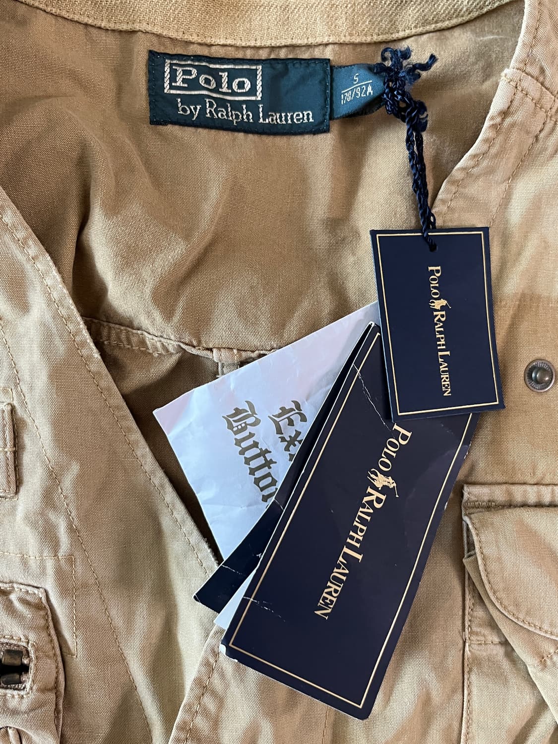 폴로 랄프로렌의 베이지색 헌팅 베스트 상품이미지2