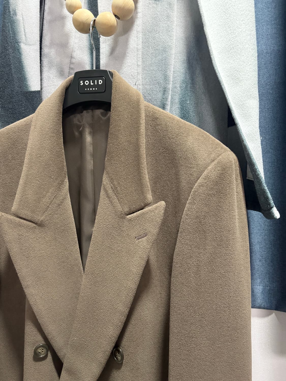 울 더블 브레스티드 코트 상품이미지3