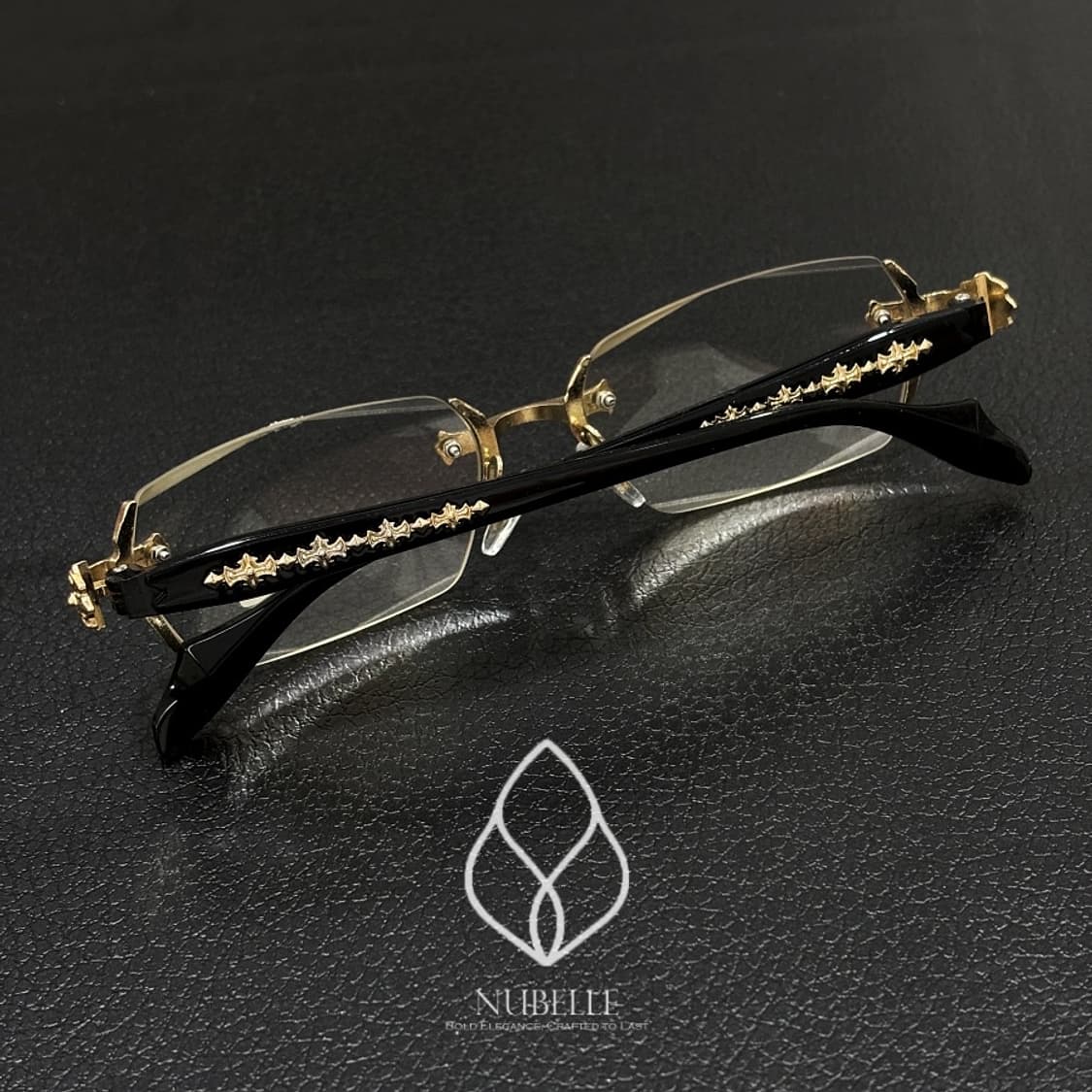 🌗 Cross rimless glasses / 크로스 긱시크 무테안경 상품이미지1