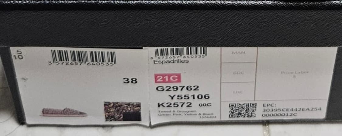 (신세계백화점 정품)샤넬 에스파듀 38 상태 상품이미지9