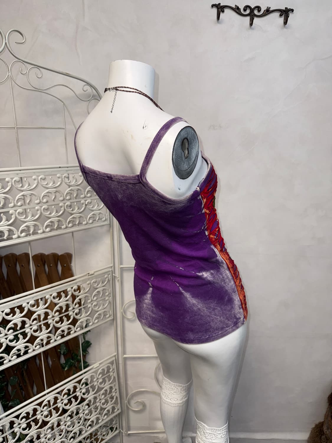 Purple grunge hippie tie dye sleeveless 상품이미지5