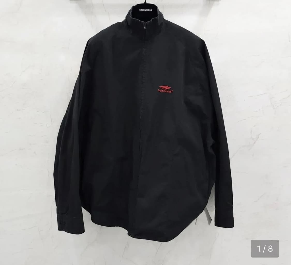 [3] 발렌시아가 트랙셔츠자켓 자수로고 720103TYB18 국문택 상품이미지1