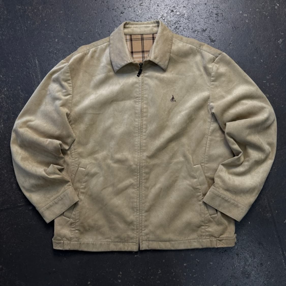 105 빈폴 스웨이드 블루종 자켓  상품이미지1