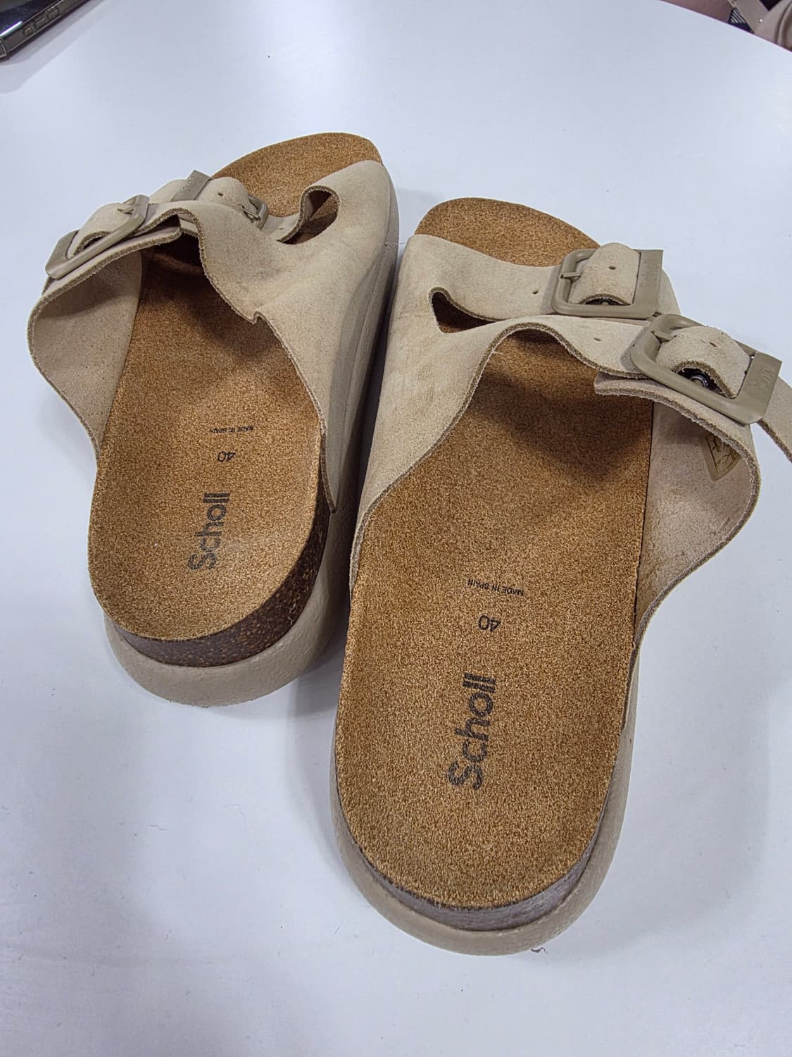 숄 Scholl 샌들 베이지 버클 슬리퍼 상품이미지7