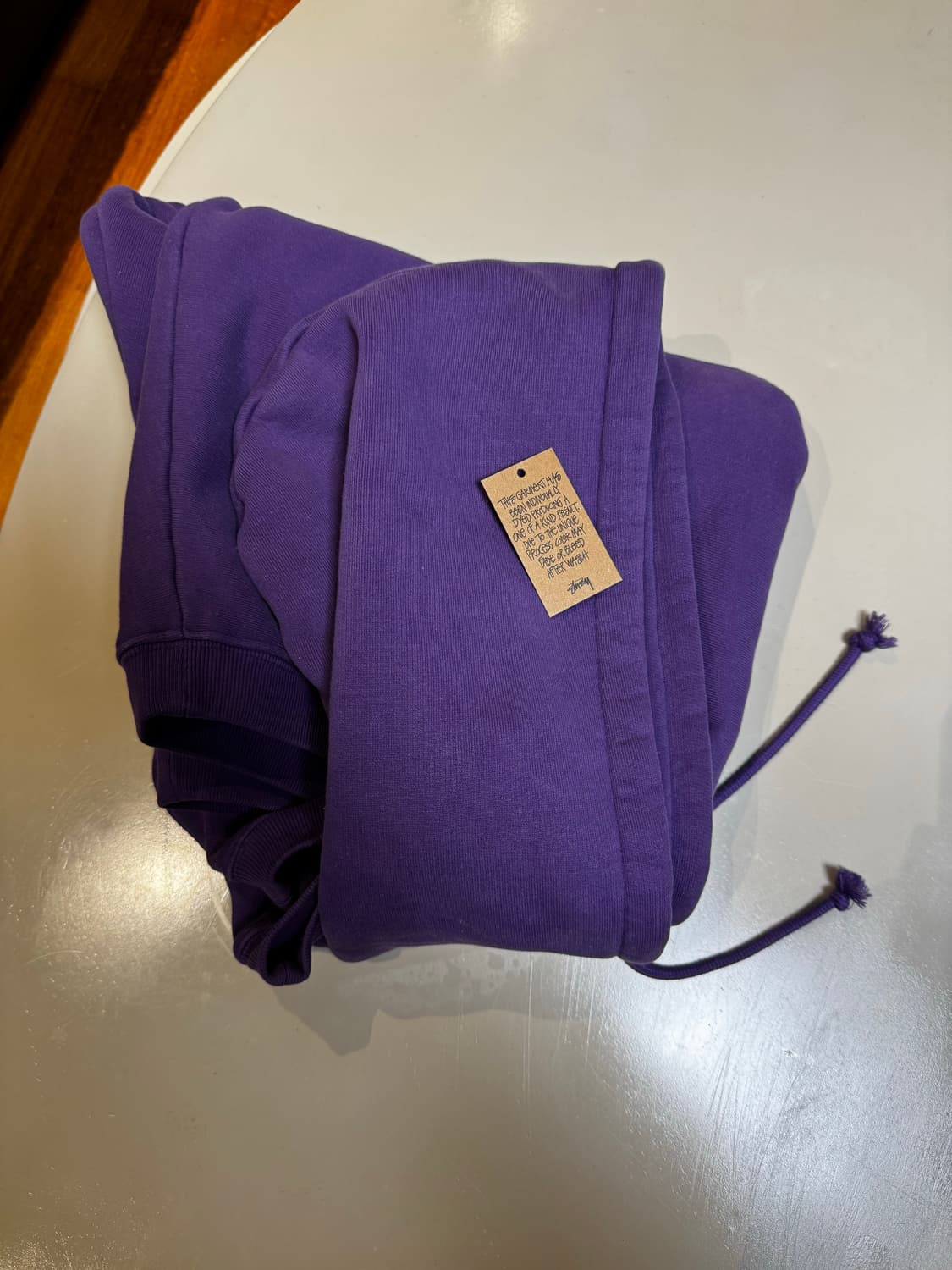 [영수증 인증] 스투시 24시즌 자수 후디 L 보라색 상품이미지4