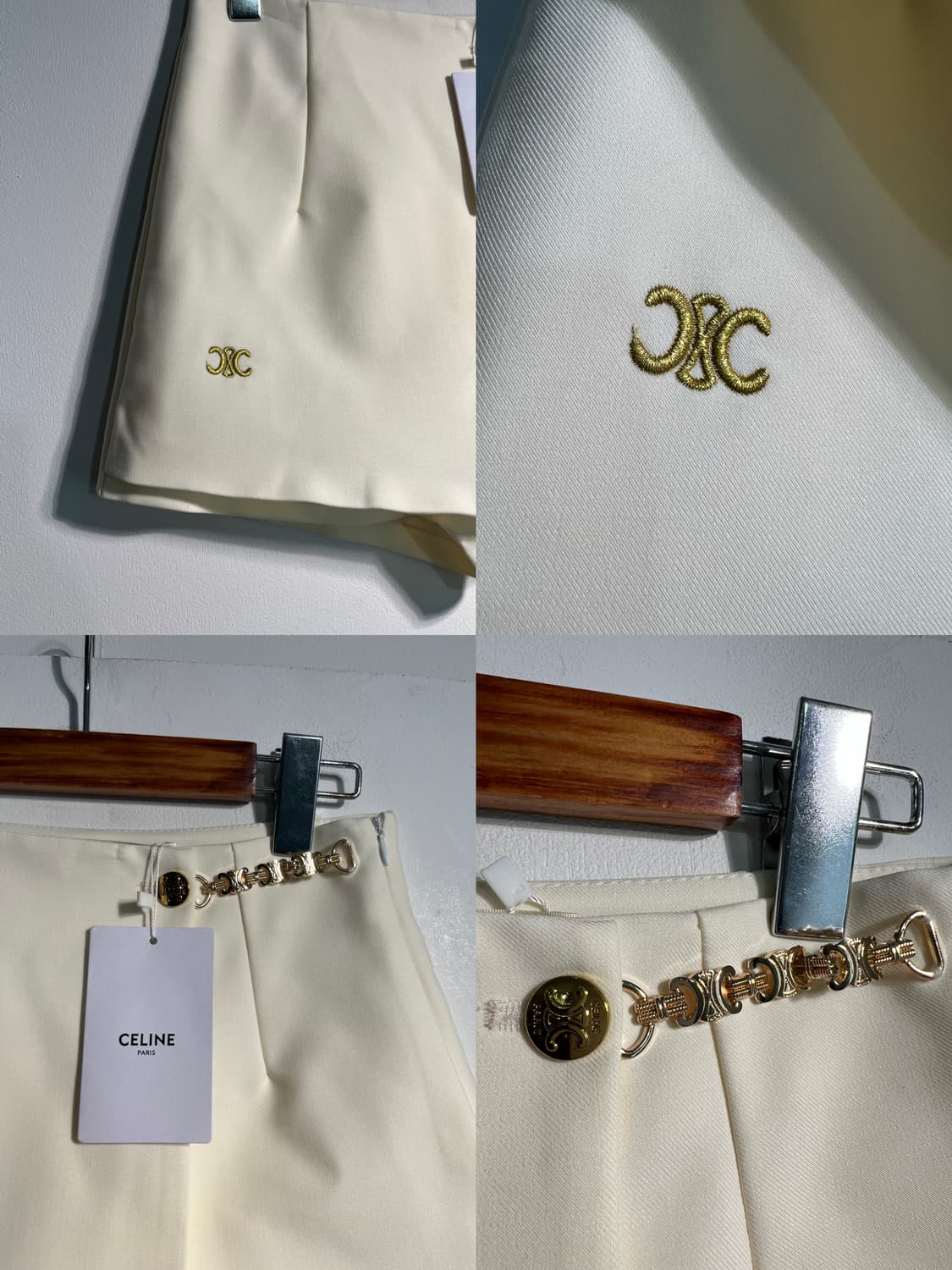 (새상품) CELINE 셀린느 로고 랩 치마 바지 (25inch) 상품이미지9