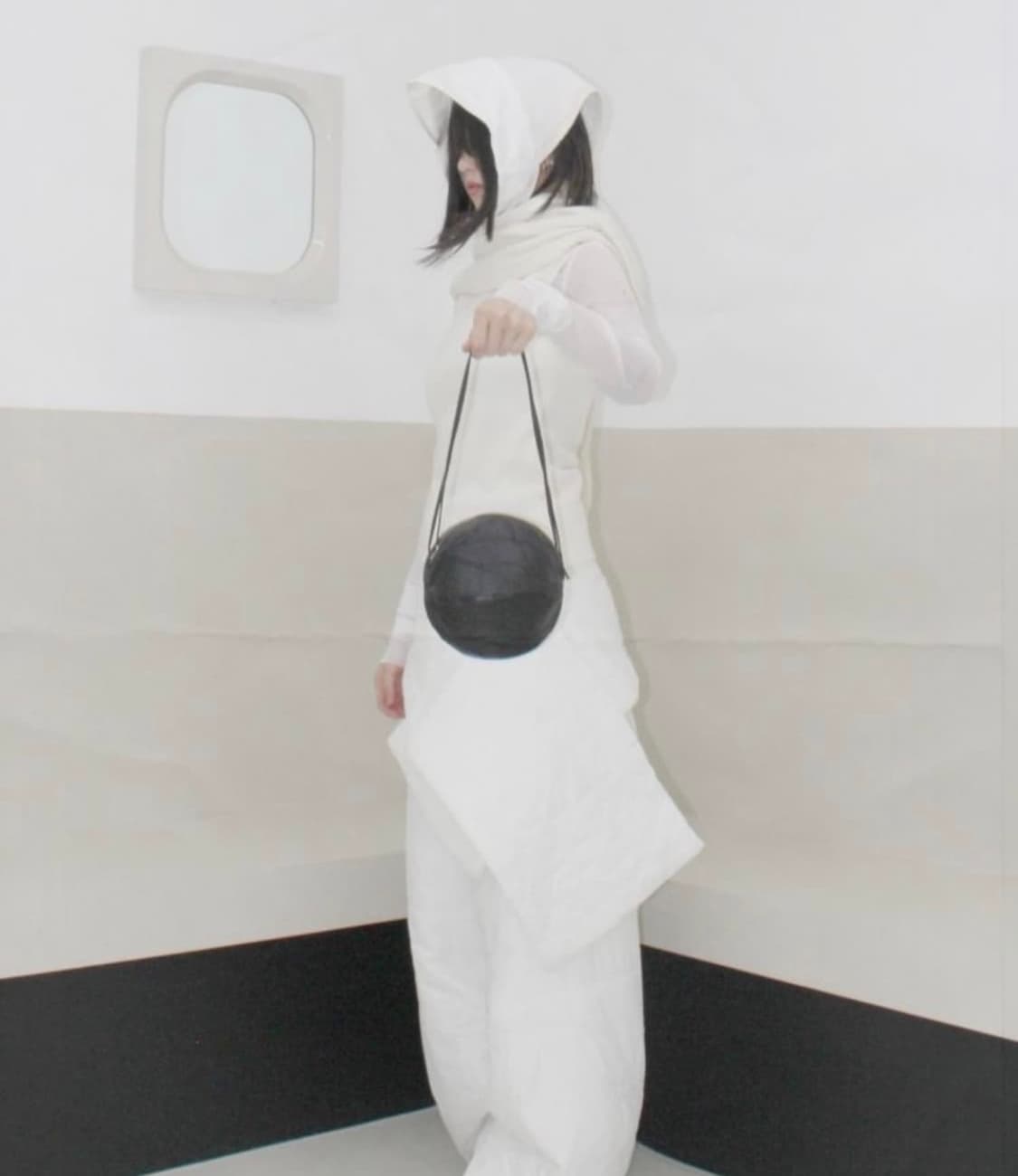 노스밋 nosmit Rounded ball bag(Patch black) 상품이미지2