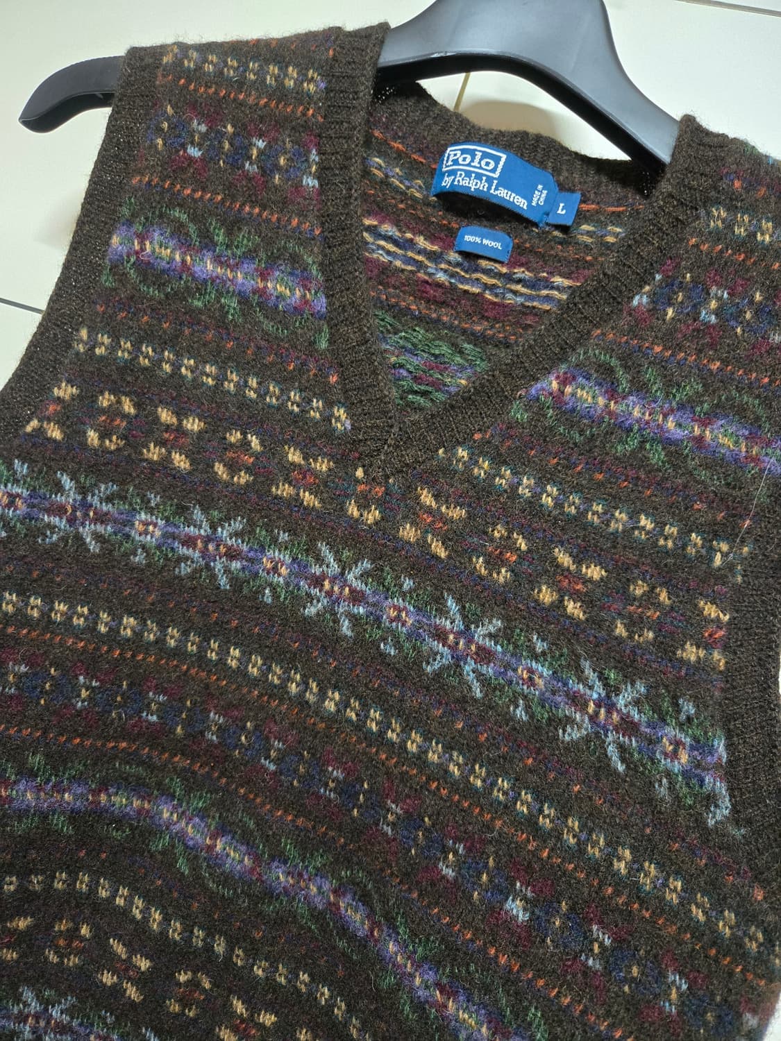 폴로 랄프로렌  페어아일 울 니트 조끼 상품이미지1