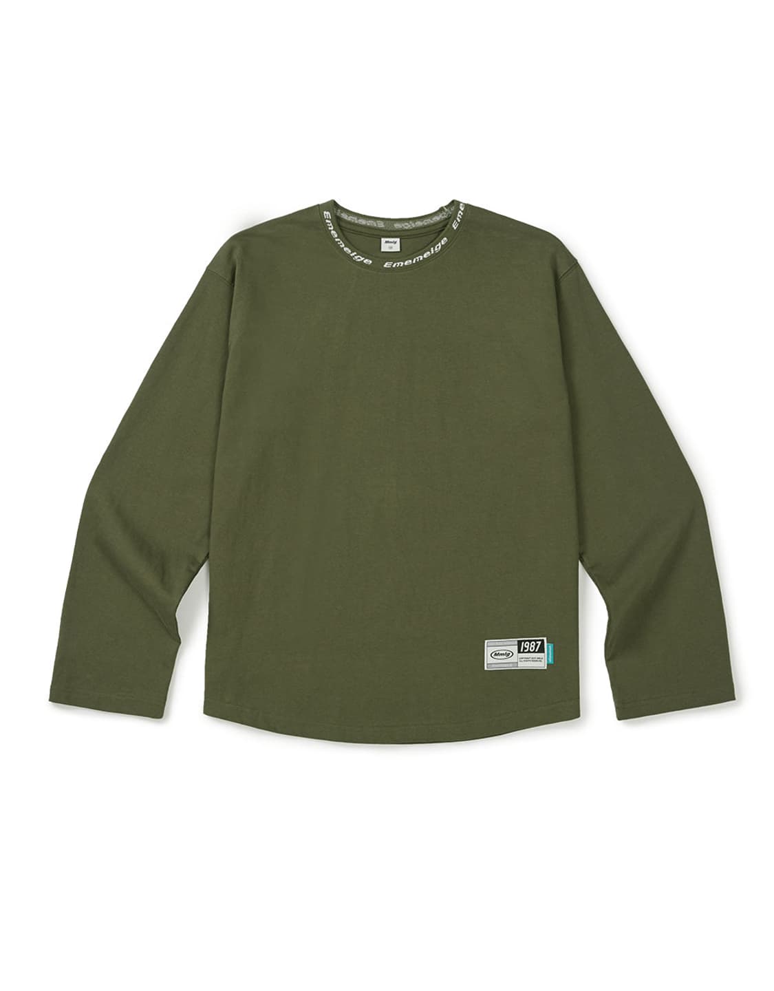 Mmlg 롱슬리브 티셔츠 딥올리브 L (새상품) 상품이미지1