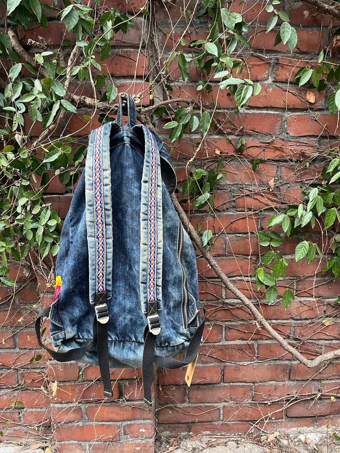 히피자수 데님 백팩 상품이미지3