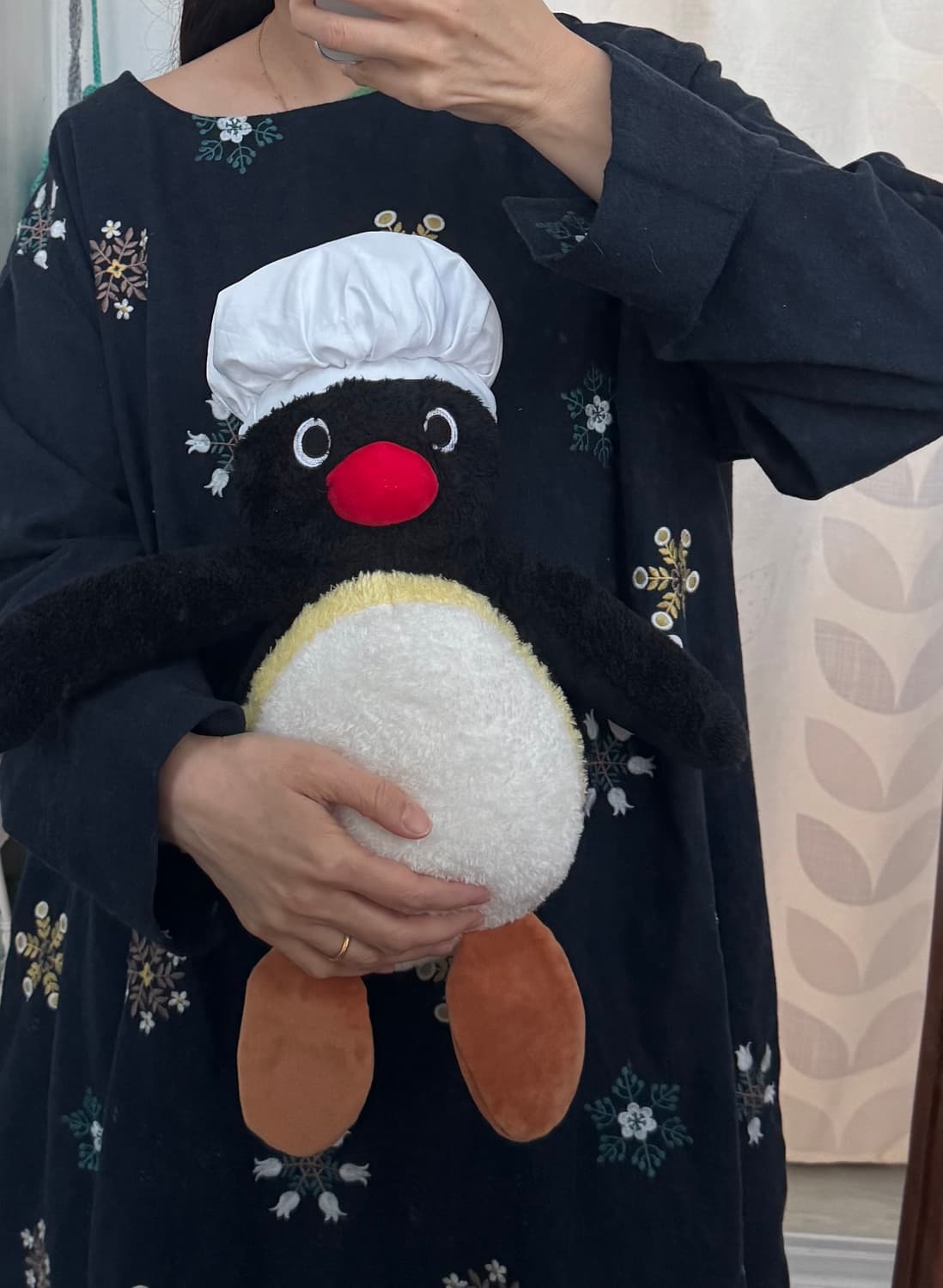 귀여운 핑구 요리사 봉재 인형 택있음 상품이미지1