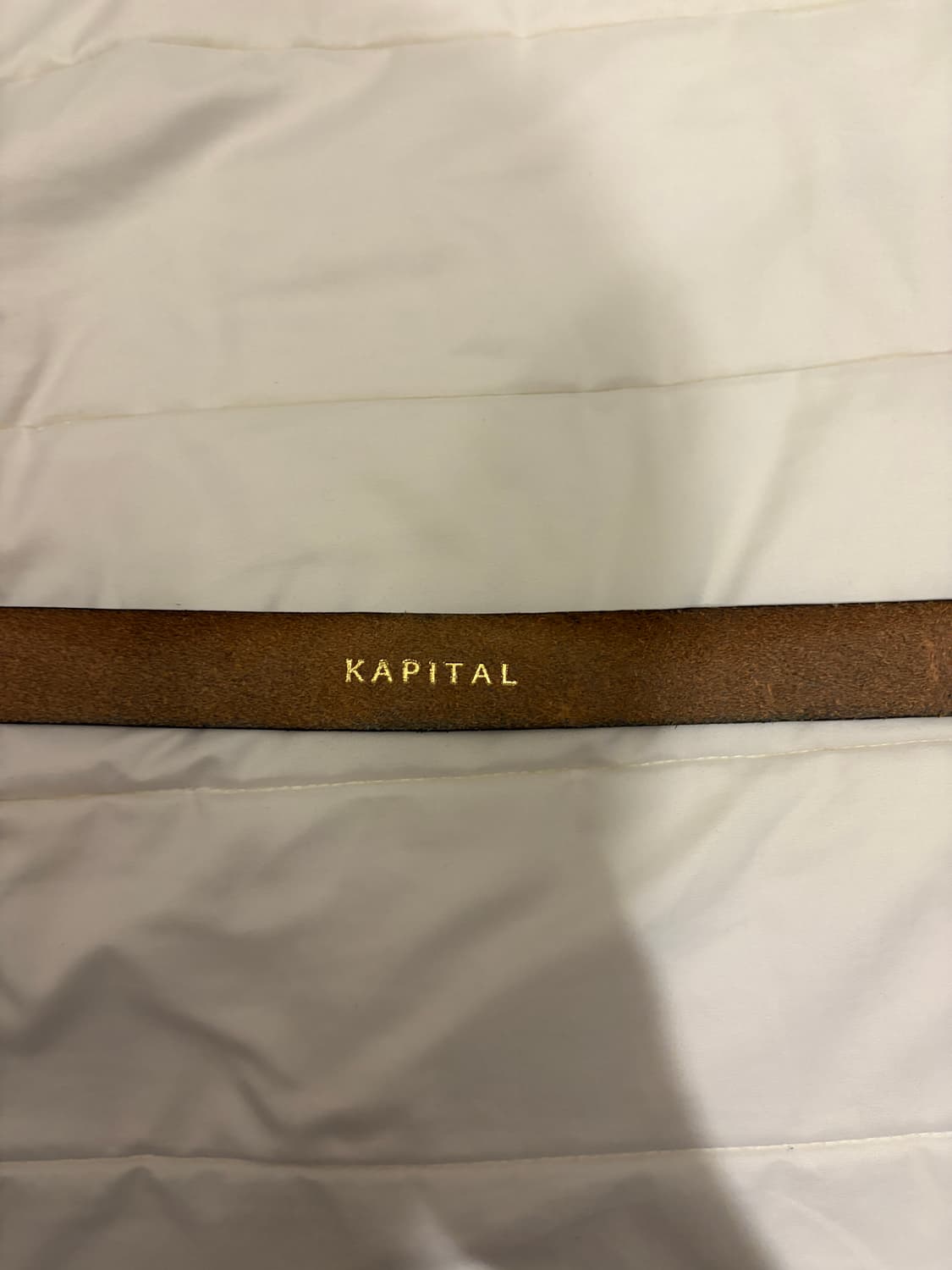 [os] 캐피탈 오일드 레더 잼스톤 벨트 상품이미지4