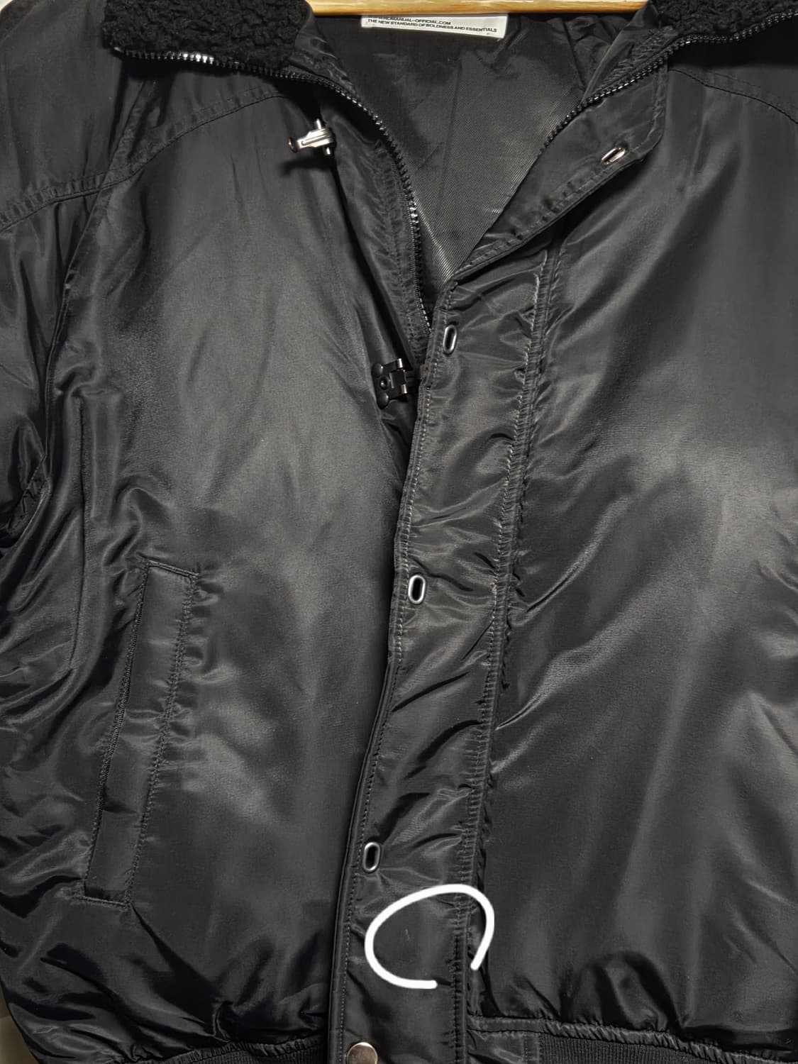 [무배] 노매뉴얼 봄버자켓 블랙 M 상품이미지4