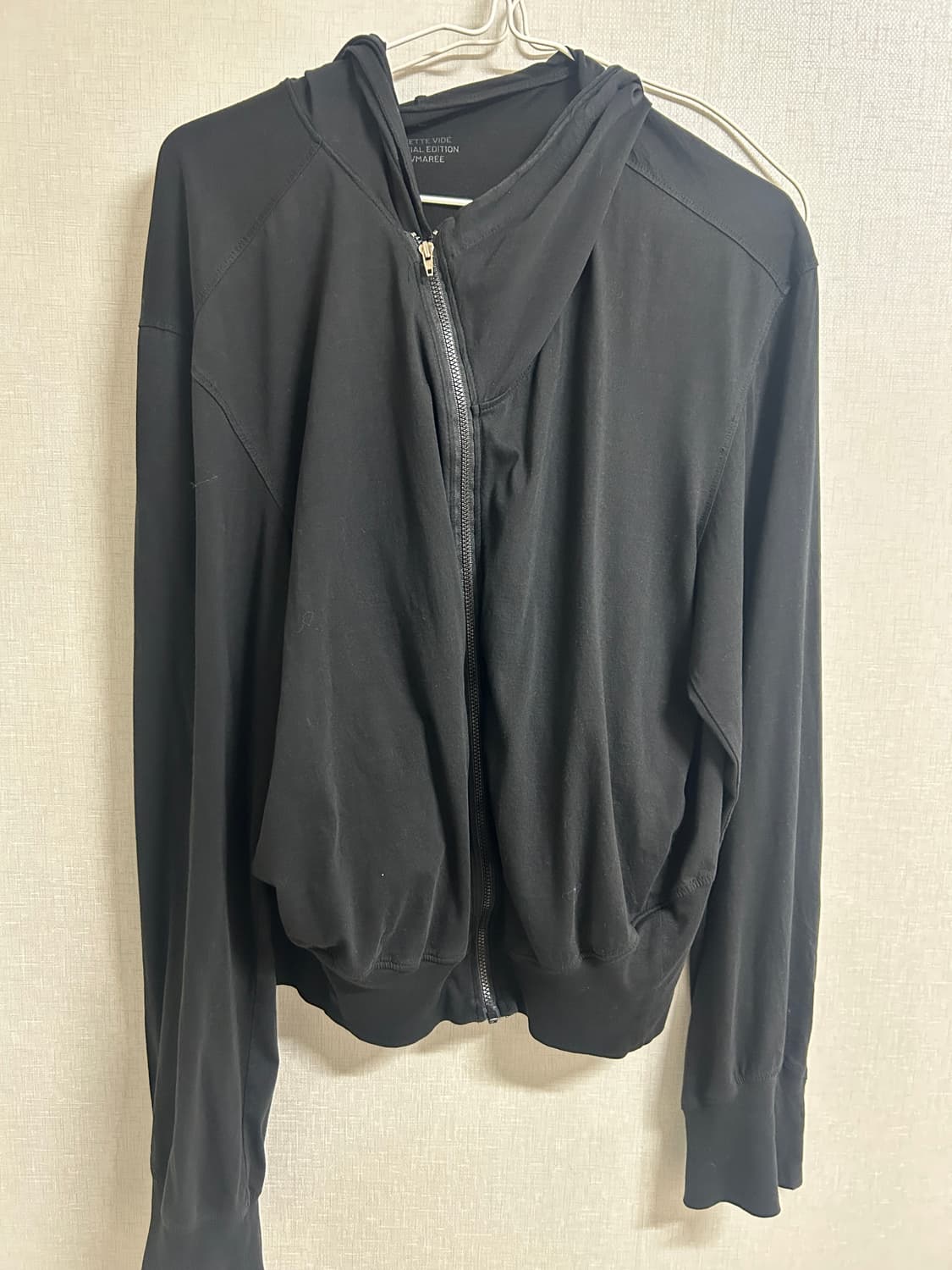 누마레 ee 커브드 후드집업 블랙L 상품이미지1