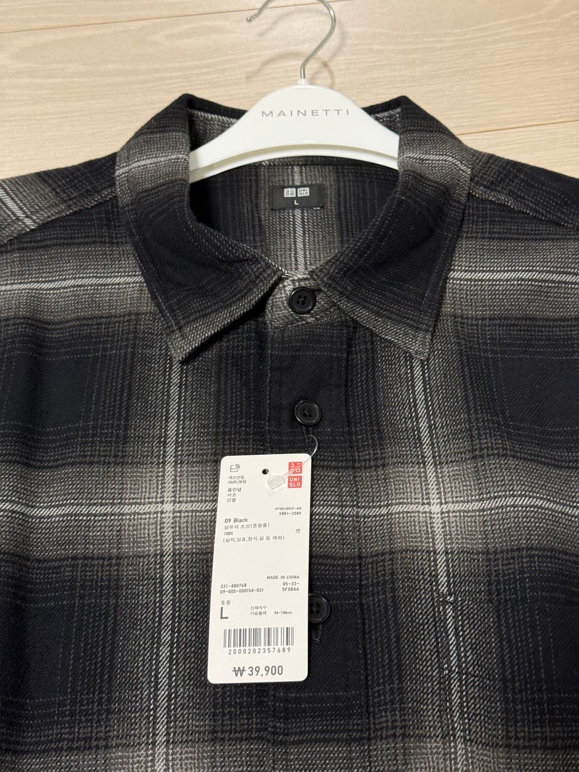 유니클로 플란넬 셔츠 L 상품이미지2