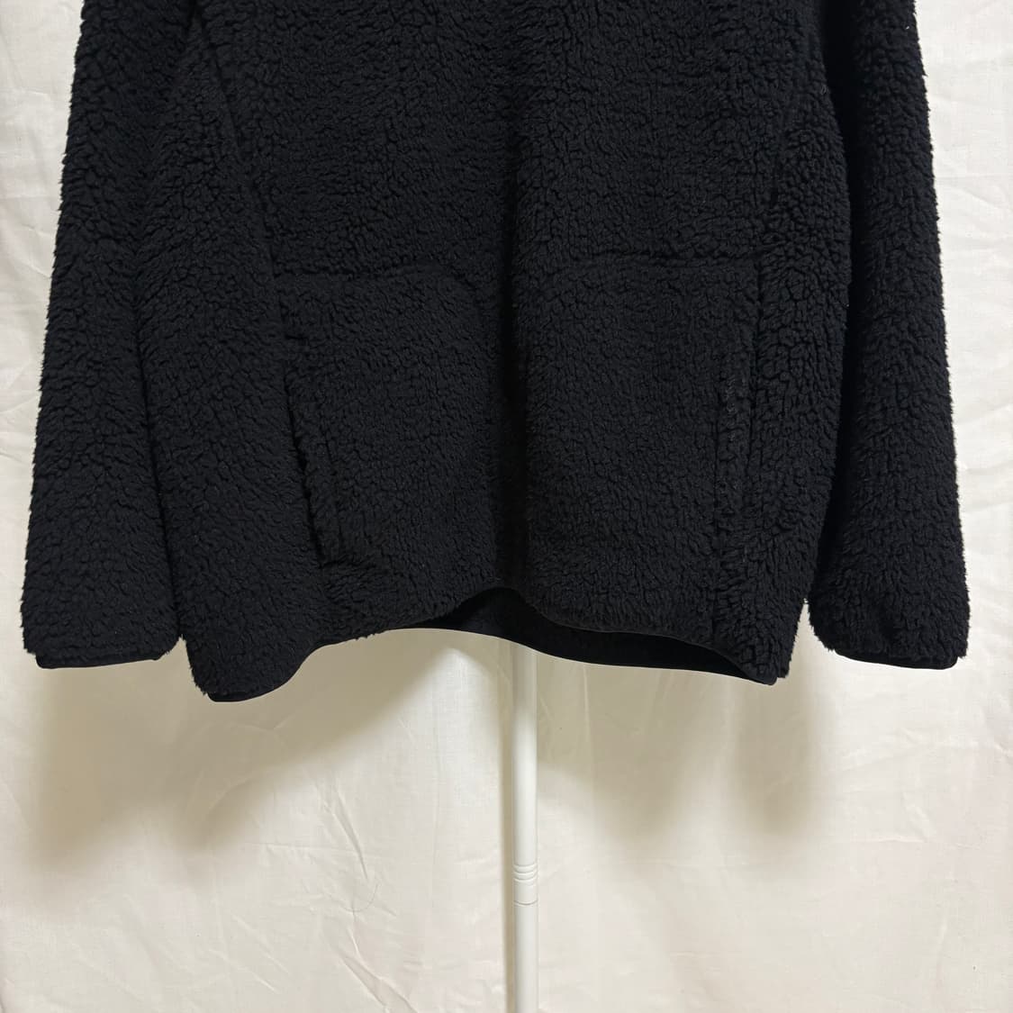 유니클로 X 화이트마운티니어링 후리스 스냅 풀오버 / 블랙, M 상품이미지3