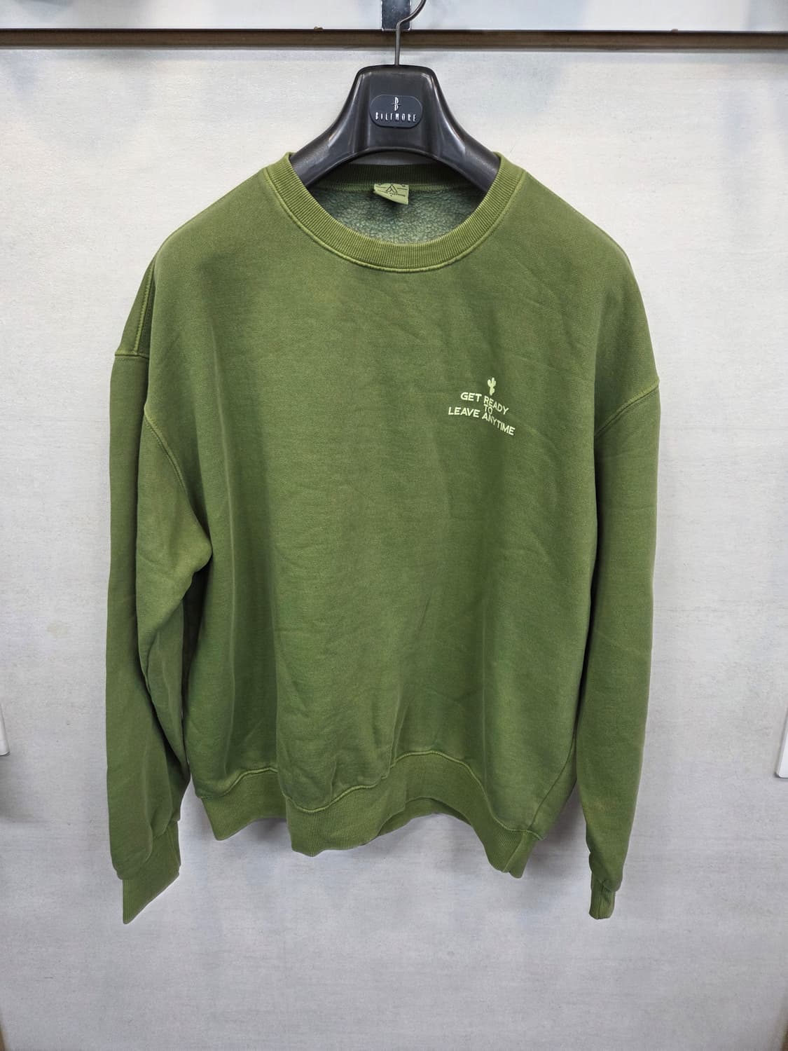 트래블 캑터스 피그먼트 기모 맨투맨 L 상품이미지1