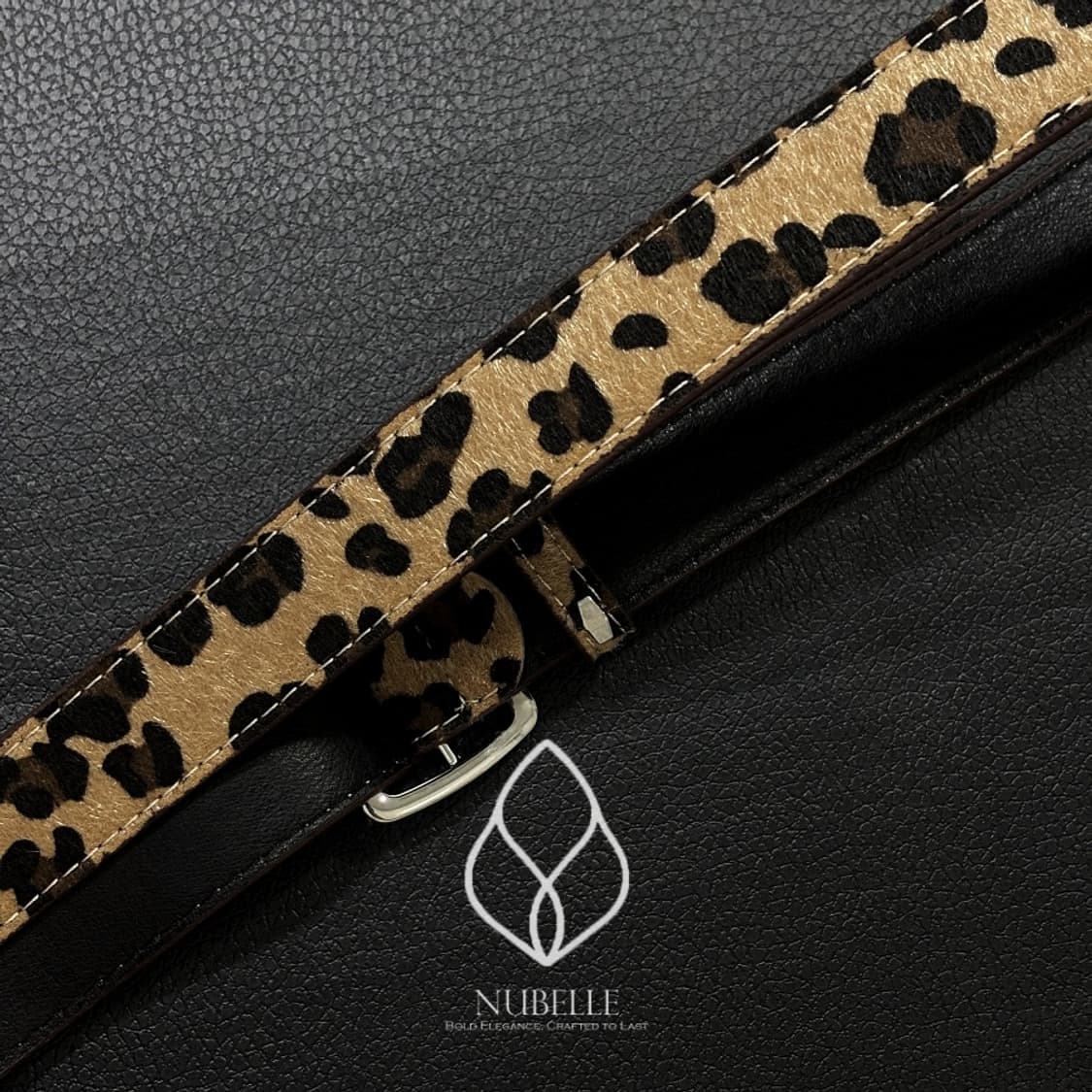 🌗 Leopard hair belt / 호피 레오파드 송치털 호피 벨트 상품이미지6