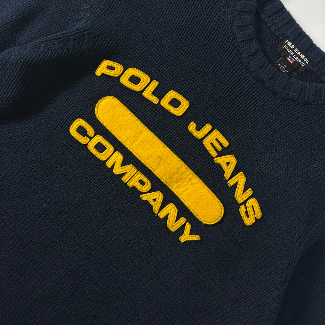 Polo jeans 폴로 진스 아치 스펠 자수 니트 상품이미지3