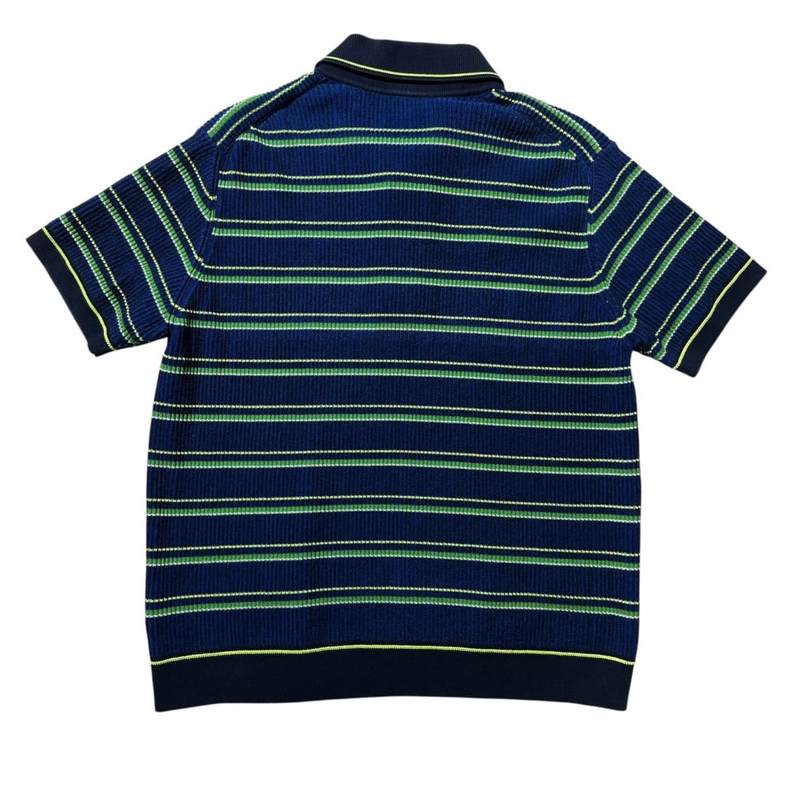라코스테 멀티 스트라이프 스웨터 폴로 반팔 니트 네이비 상품이미지4