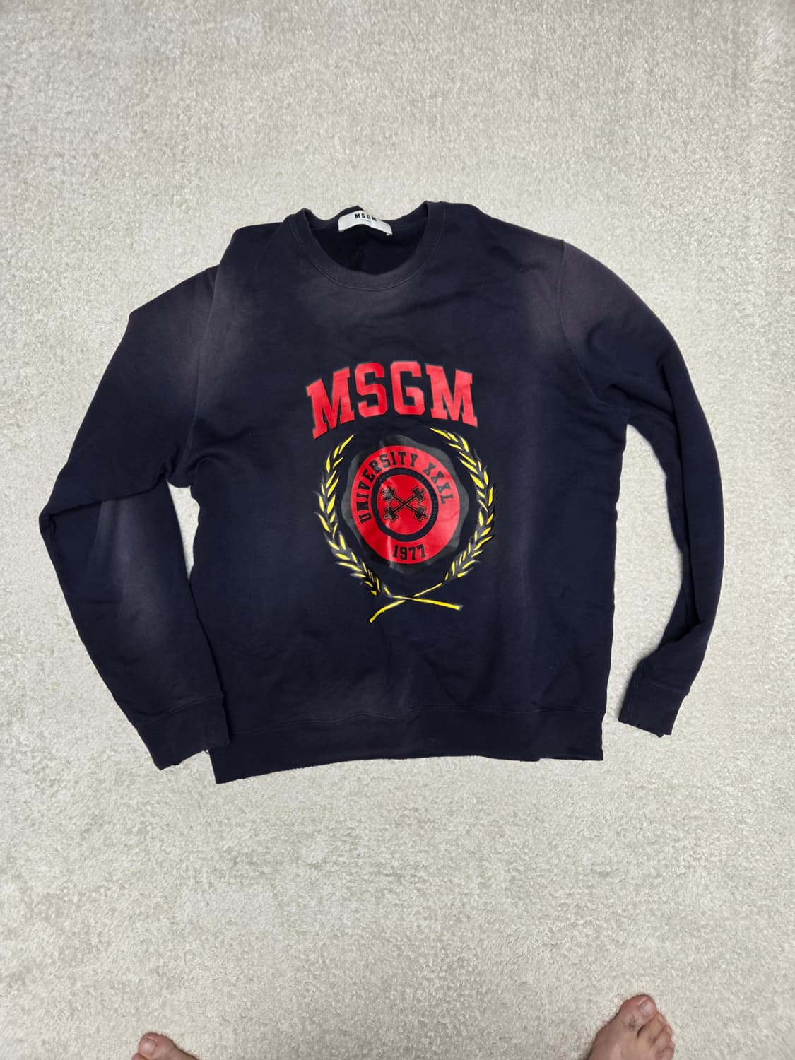 msgm 네이비 맨투맨 상품이미지2