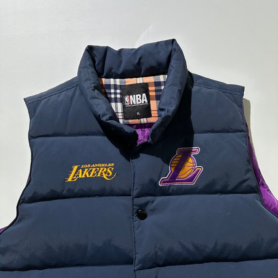 NBA 엔비에이 LA레이커스 덕다운 패딩 조끼 상품이미지3