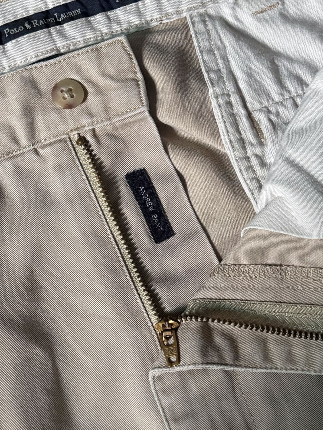 (36) 90s 폴로 랄프로렌 앤드류 더블 플리츠 치노 팬츠 상품이미지3