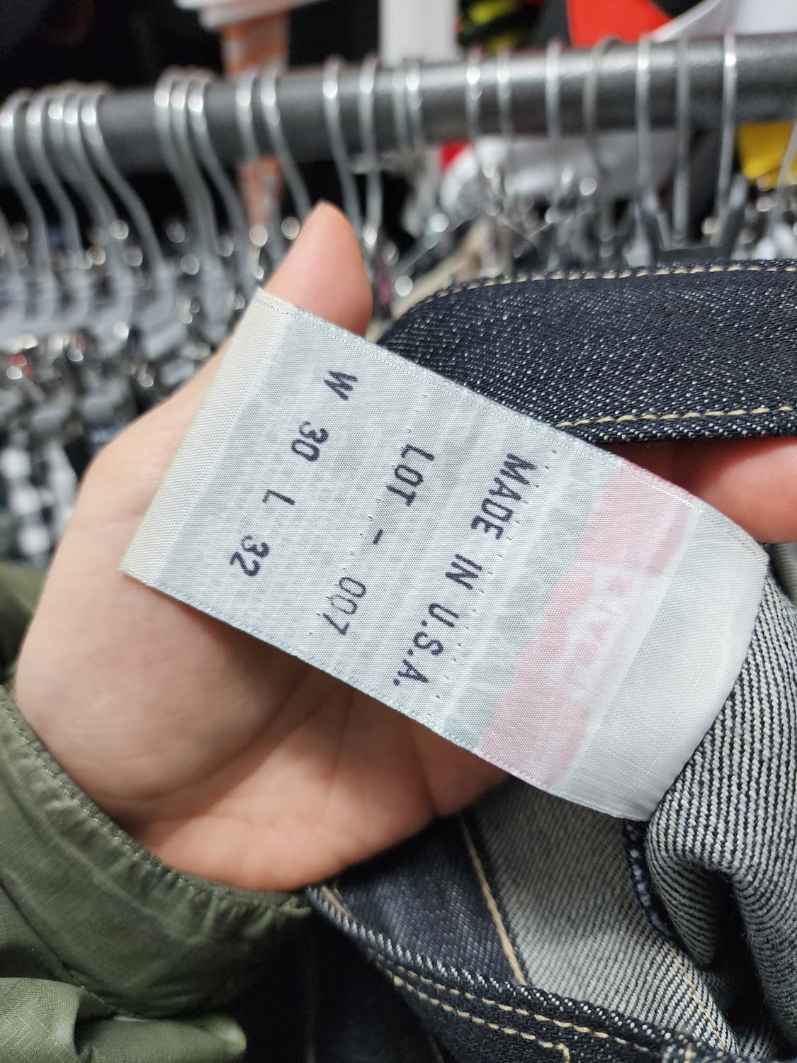 (새상품) 리바이스 엔지니어드 USA 생지 청바지  상품이미지9