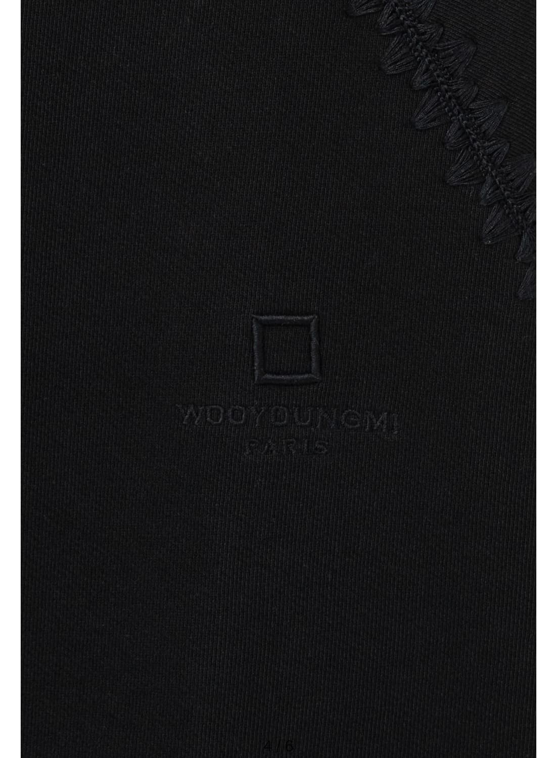 [48] 우영미 25SS 라인 자수 후드 새상품 상품이미지4