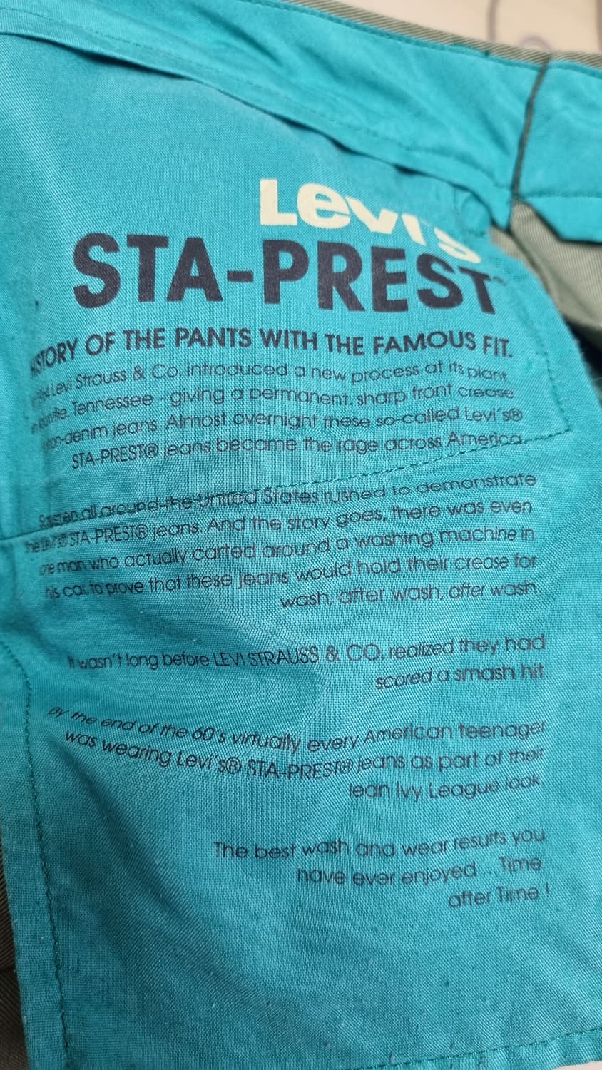 리바이스 블랙텝 sta-prest 허리단면44(34) 상품이미지4