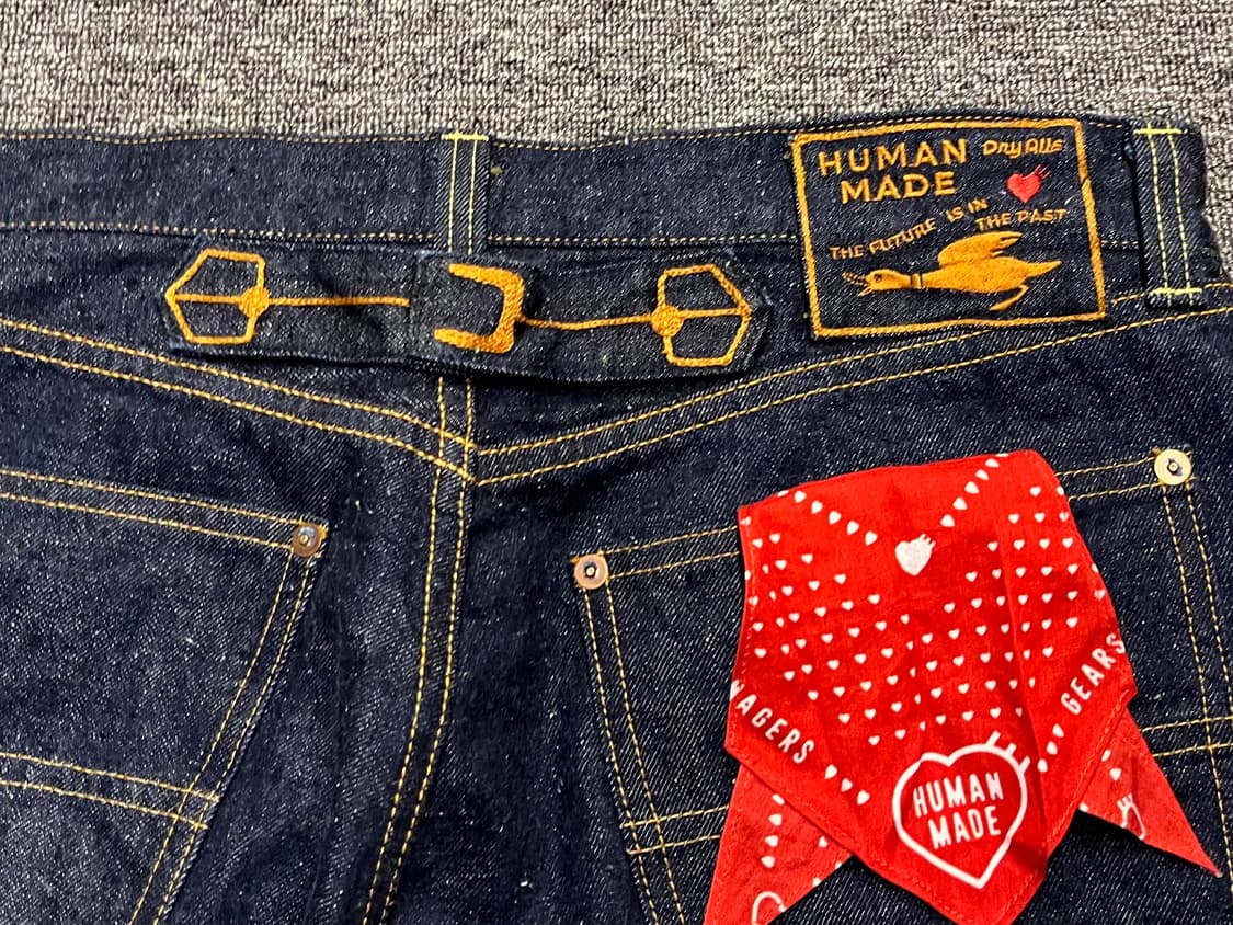 [34] 휴먼메이드 와이드핏 데님 팬츠 32 상품이미지6