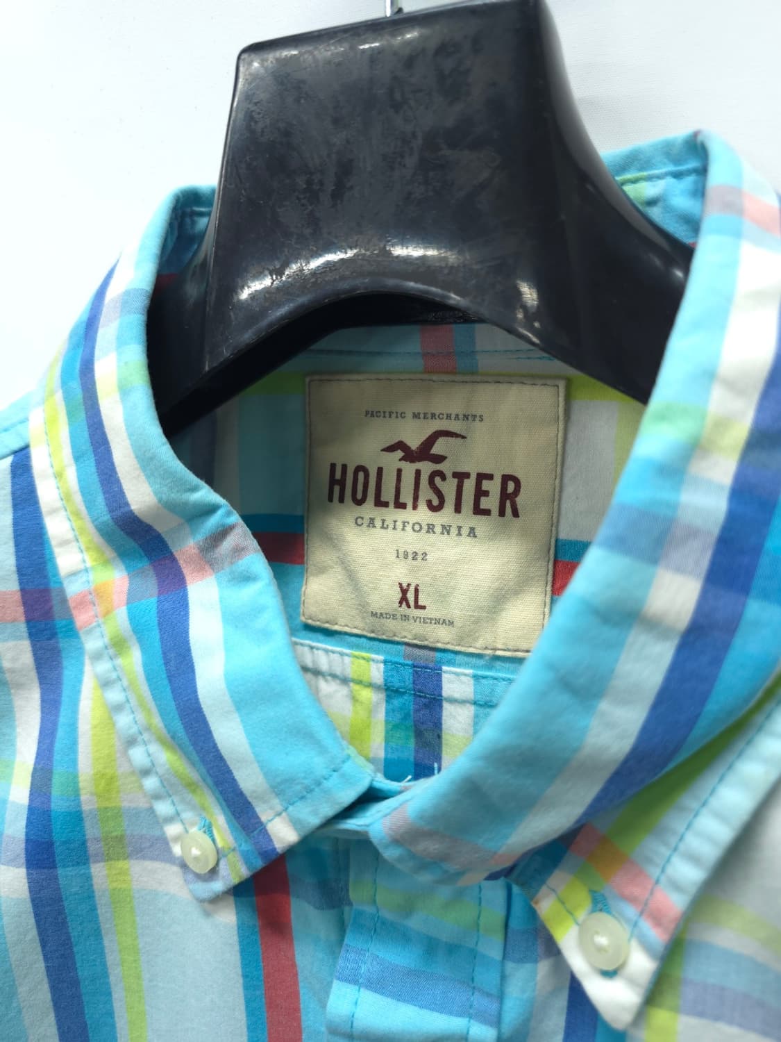 홀리스터 남성 화사한 멀티체크 봄가을 셔츠 (105) 상품이미지5