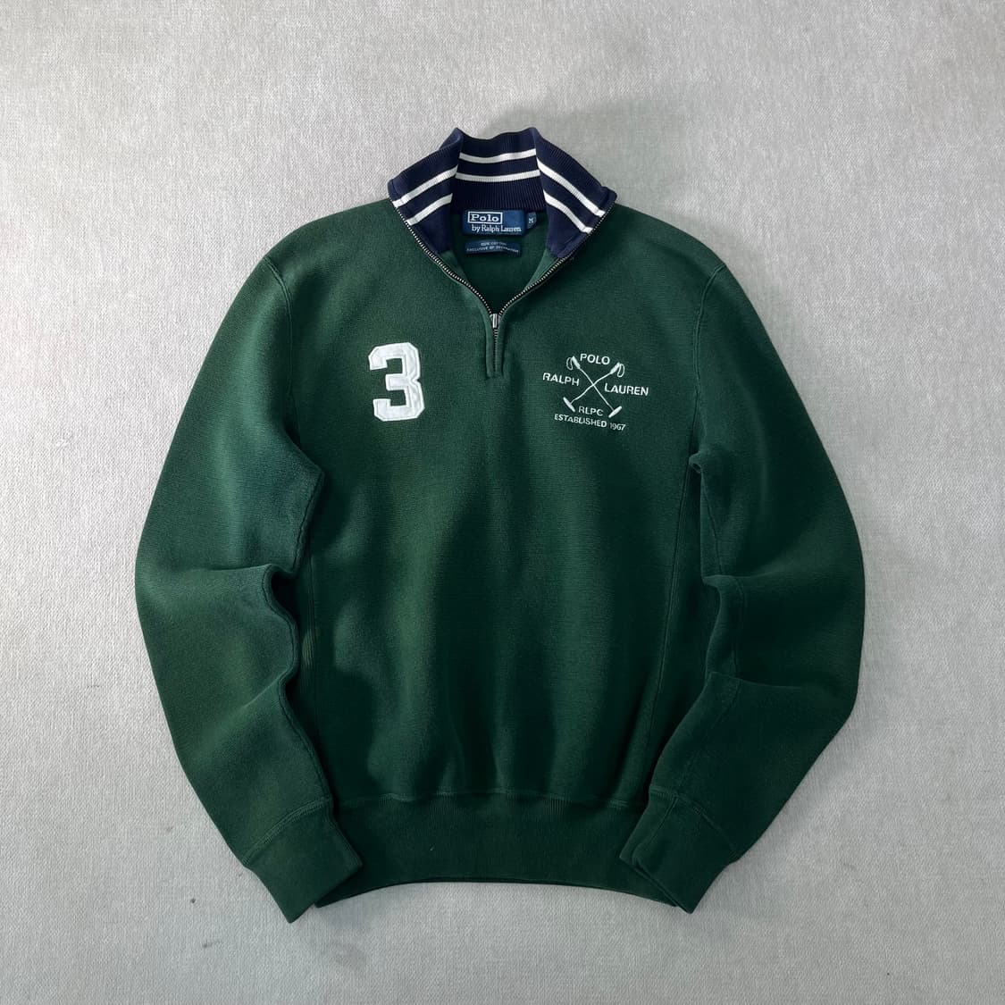 95 폴로랄프로렌 RLPC 골프패치 반집업 니트  상품이미지1