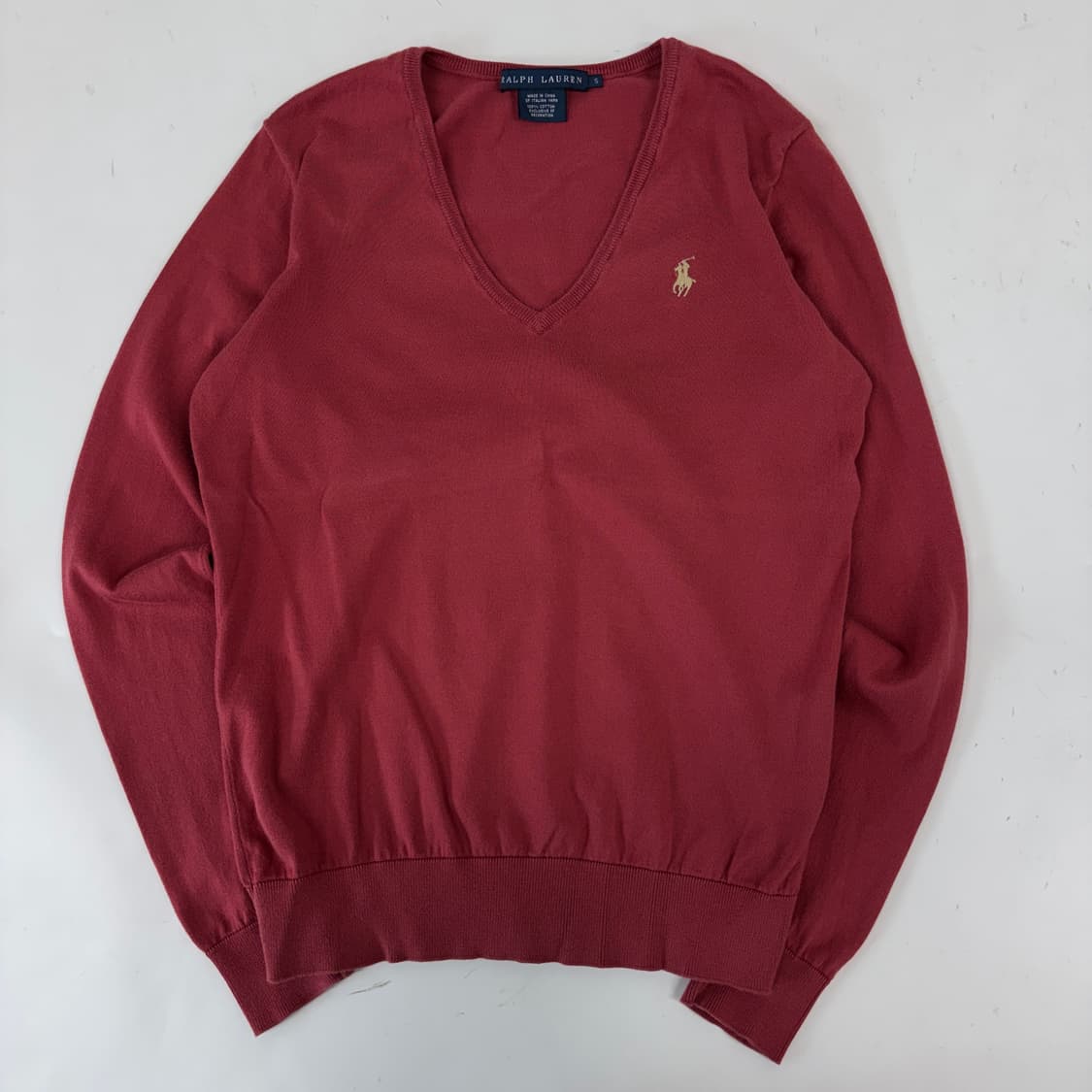 폴로 브이넥 니트 상품이미지3