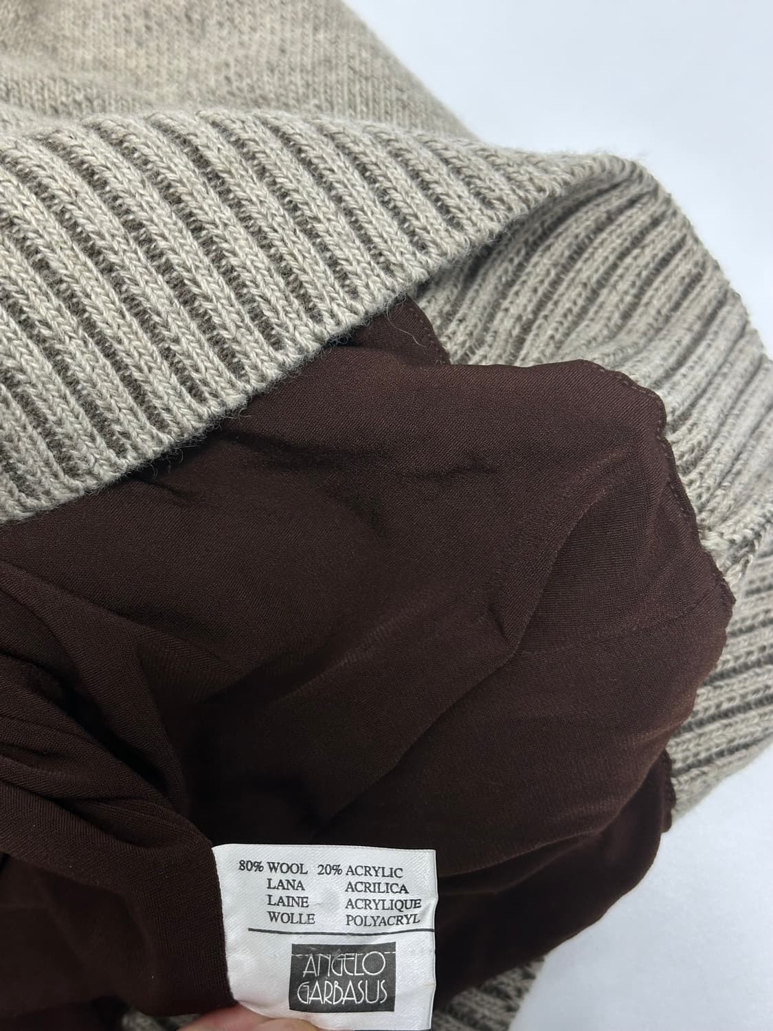 ANGELO GARDASUS 패치 반집업 니트 상품이미지10