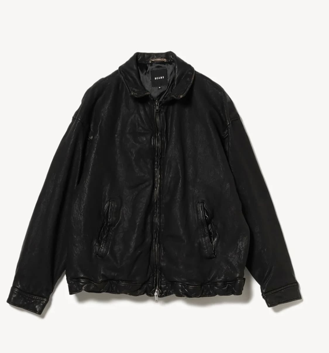 (XL) 빔즈 디스트레스드 레더 자켓 상품이미지1