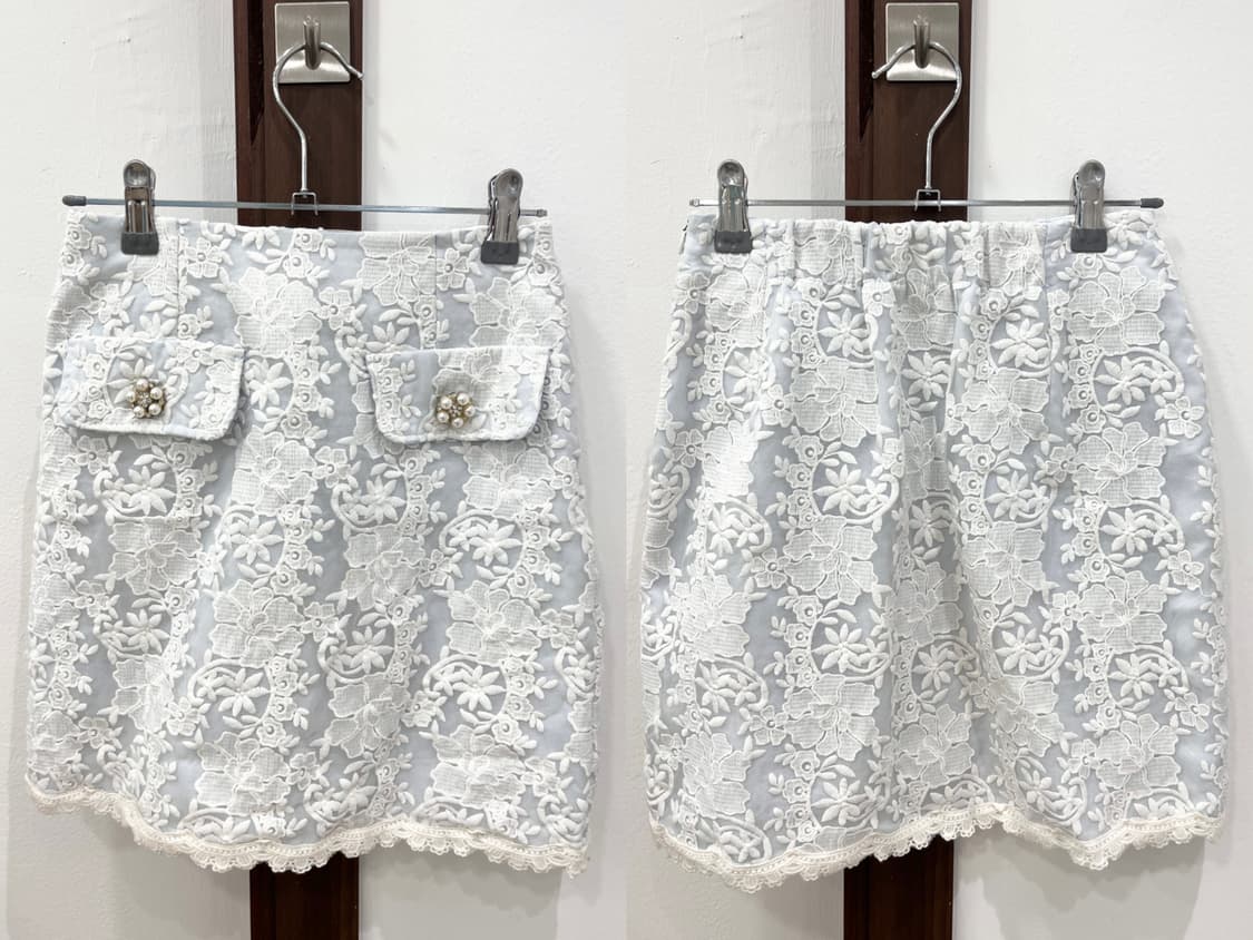 Lace whisper midi skirt 상품이미지7