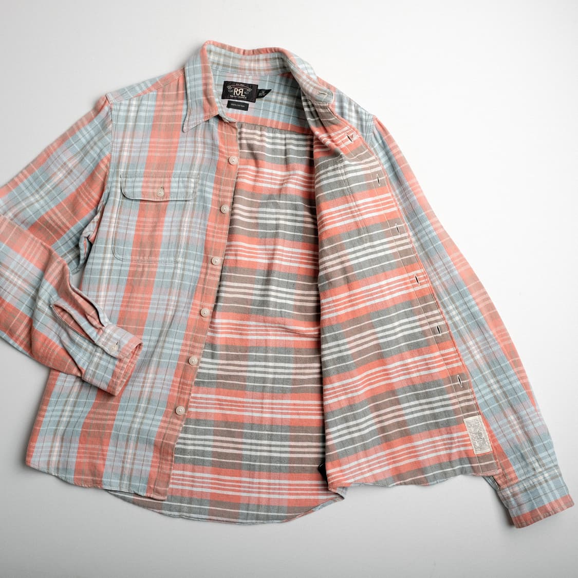 RRL 더블알엘 플란넬 체크 셔츠 M(100)사이즈 상품이미지6