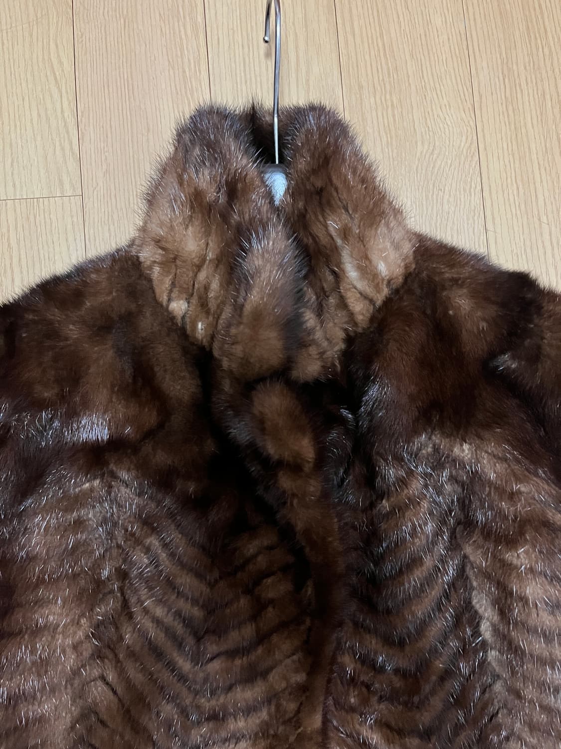 밍크 코트 브라운 55 사이즈 (리얼퍼) 상품이미지4