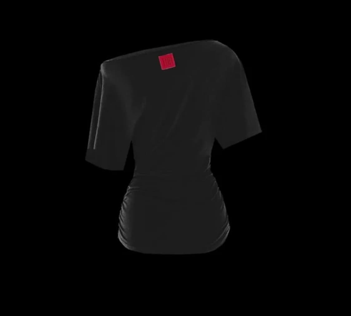 Toh 벨라 셔링 오프숄더 반팔티 상품이미지3