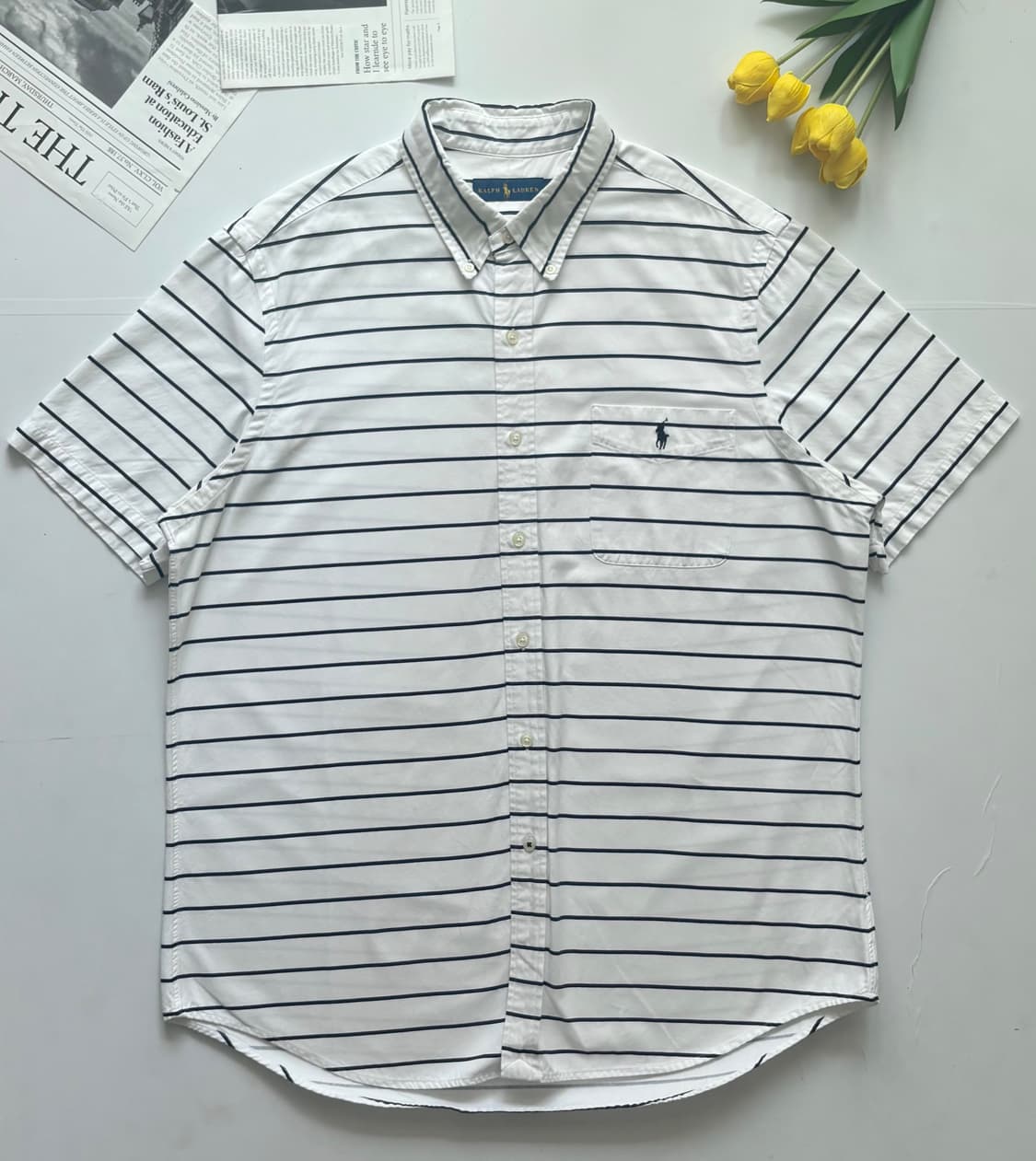 Polo 폴로랄프로렌 스트라이프 반팔 셔츠 상품이미지2