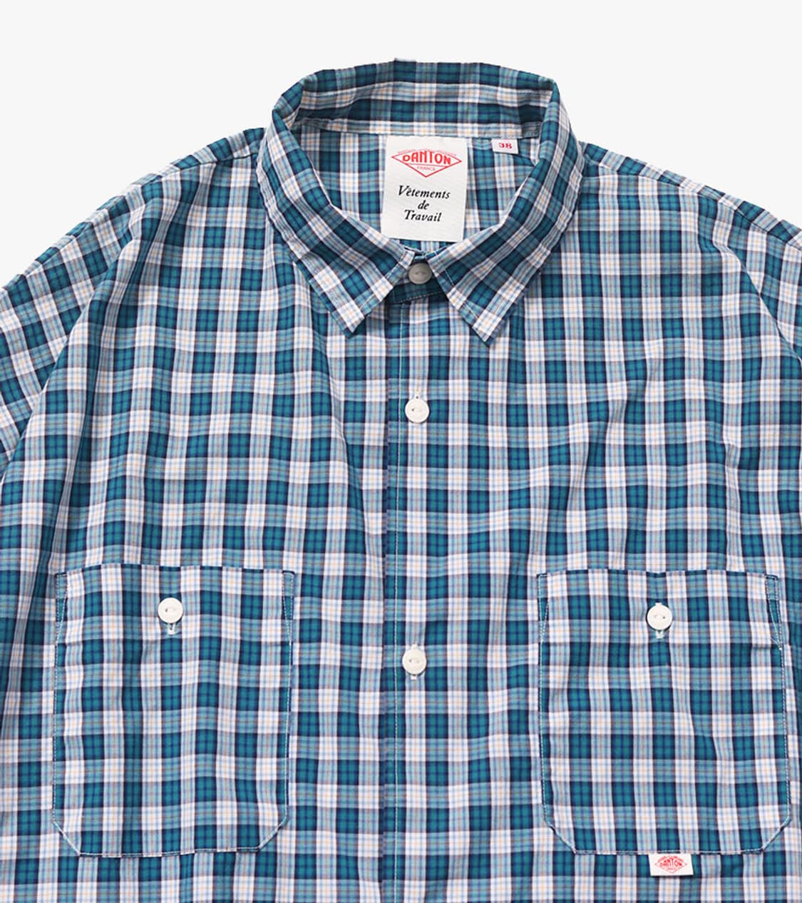 DANTON - CROP CHECK SHIRT 상품이미지3
