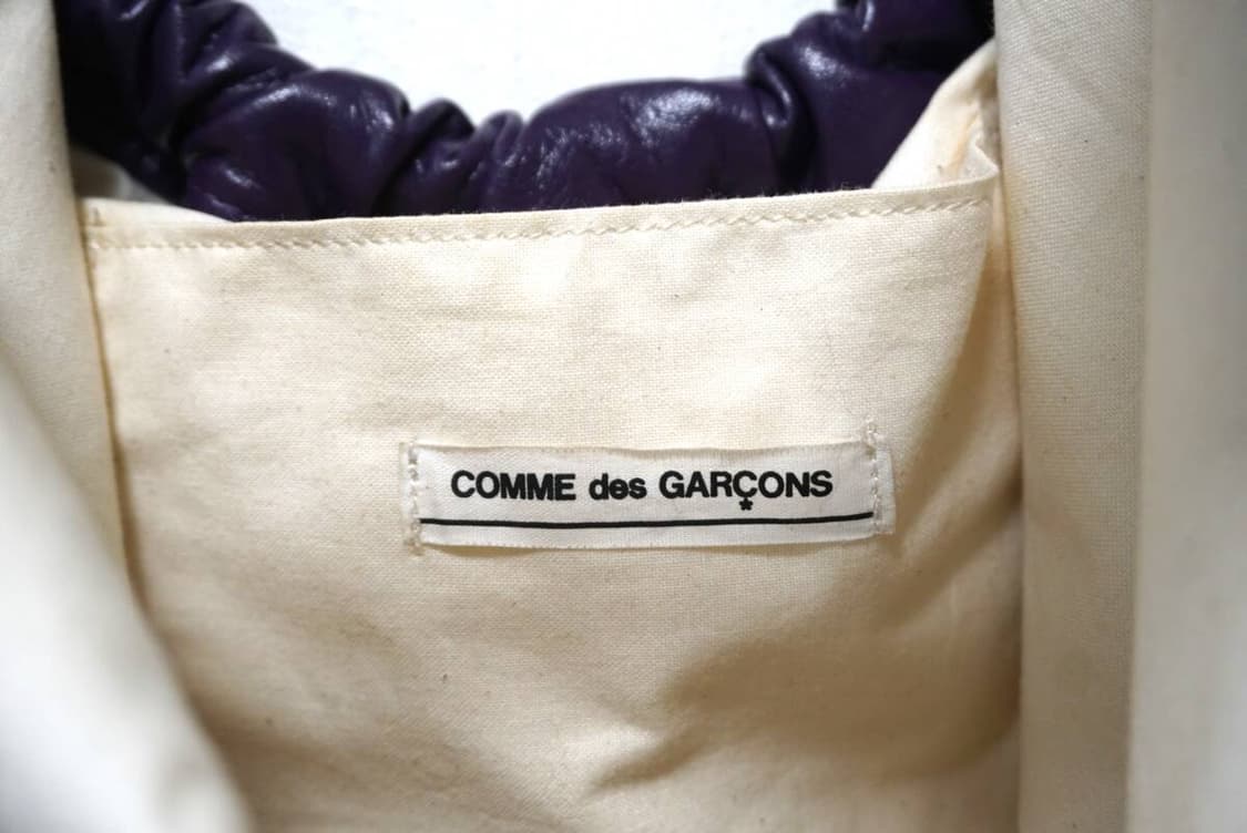 꼼데가르송 대나무 핸들 레더 호보백 상품이미지9