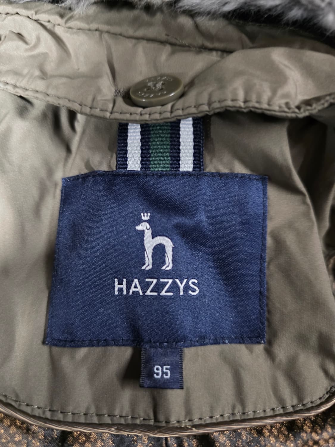 헤지스 남성 브라운 탈착퍼 구스다운점퍼. 싸이즈 95   상품이미지6