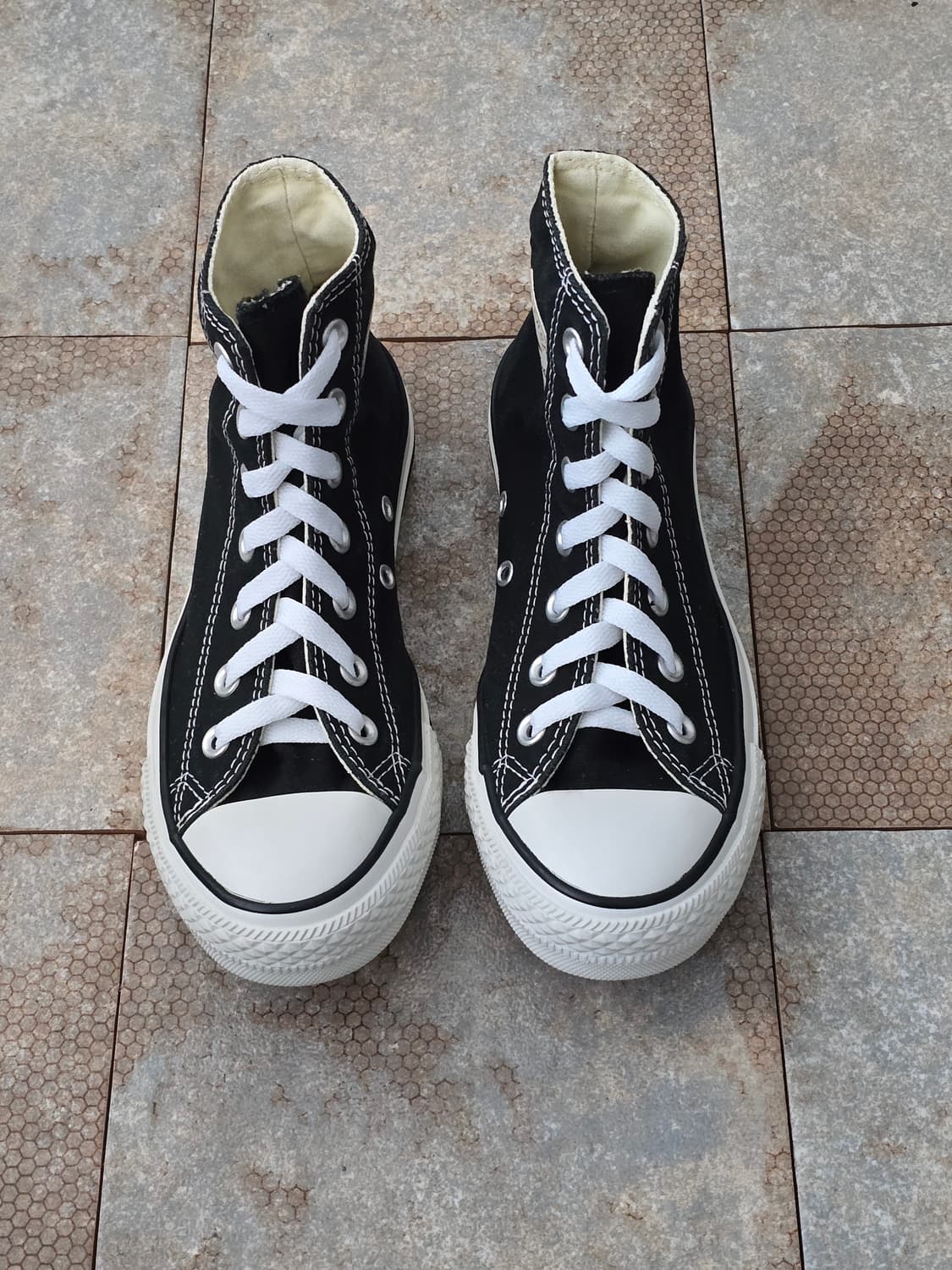 (230)컨버스 척테일러 올스타 하이 검흰  상품이미지2