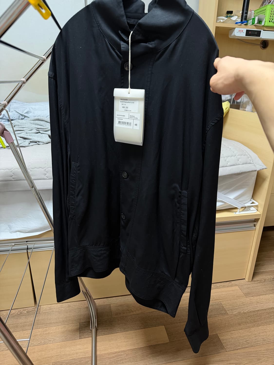 아워레가시 하이넥 드레이핑 셔츠자켓 상품이미지1