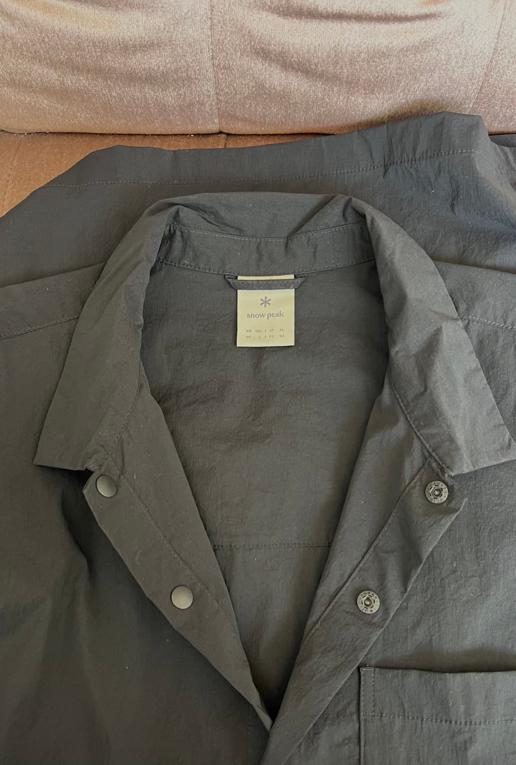 스노우피크 남성 블랙 고프코어 반팔셔츠  상품이미지5